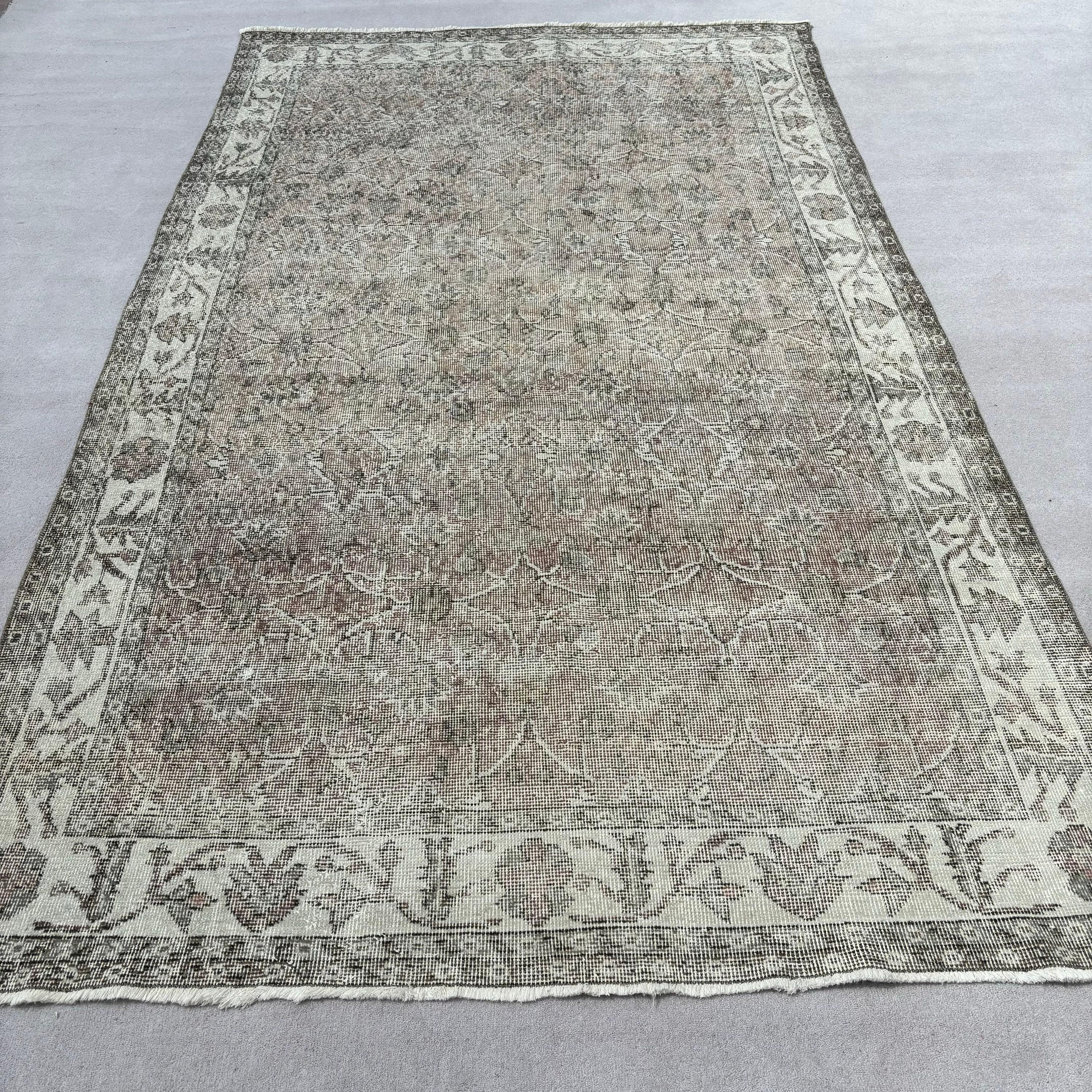 Türk Halısı, Vintage Halılar, 5.3x9.2 ft Büyük Halı, Yeşil Boho Halısı, Oturma Odası Halıları, Düz Dokuma Halıları, Büyük Boho Halıları, Mutfak Halısı, Türkiye Halısı