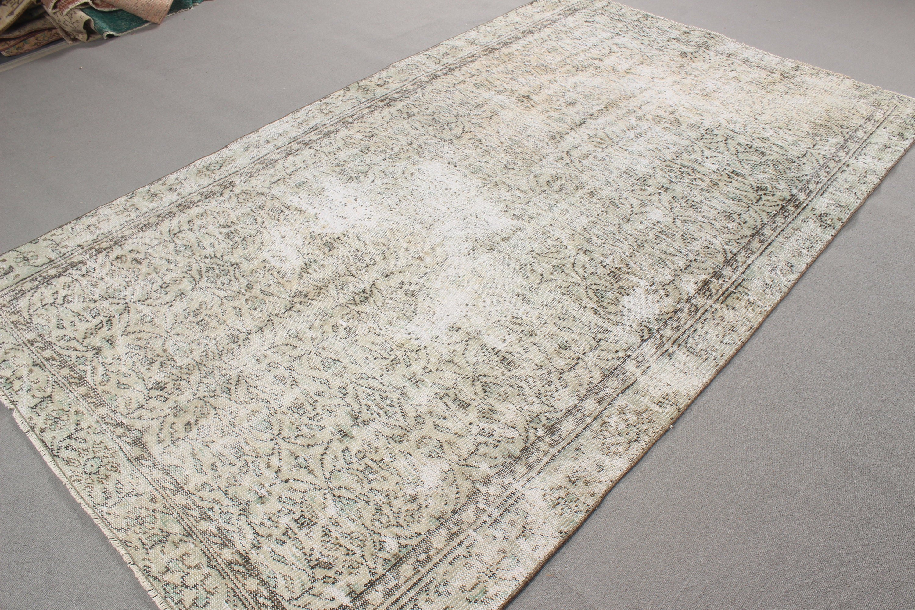 Beige Flatweave Rugs, Oushak Rugs, Anatolian Rugs, Salon Rugs, Turkish Rugs, Boho Rugs, Vintage Rug, Large Oushak Rug, 5.2x8.8 ft Large Rug