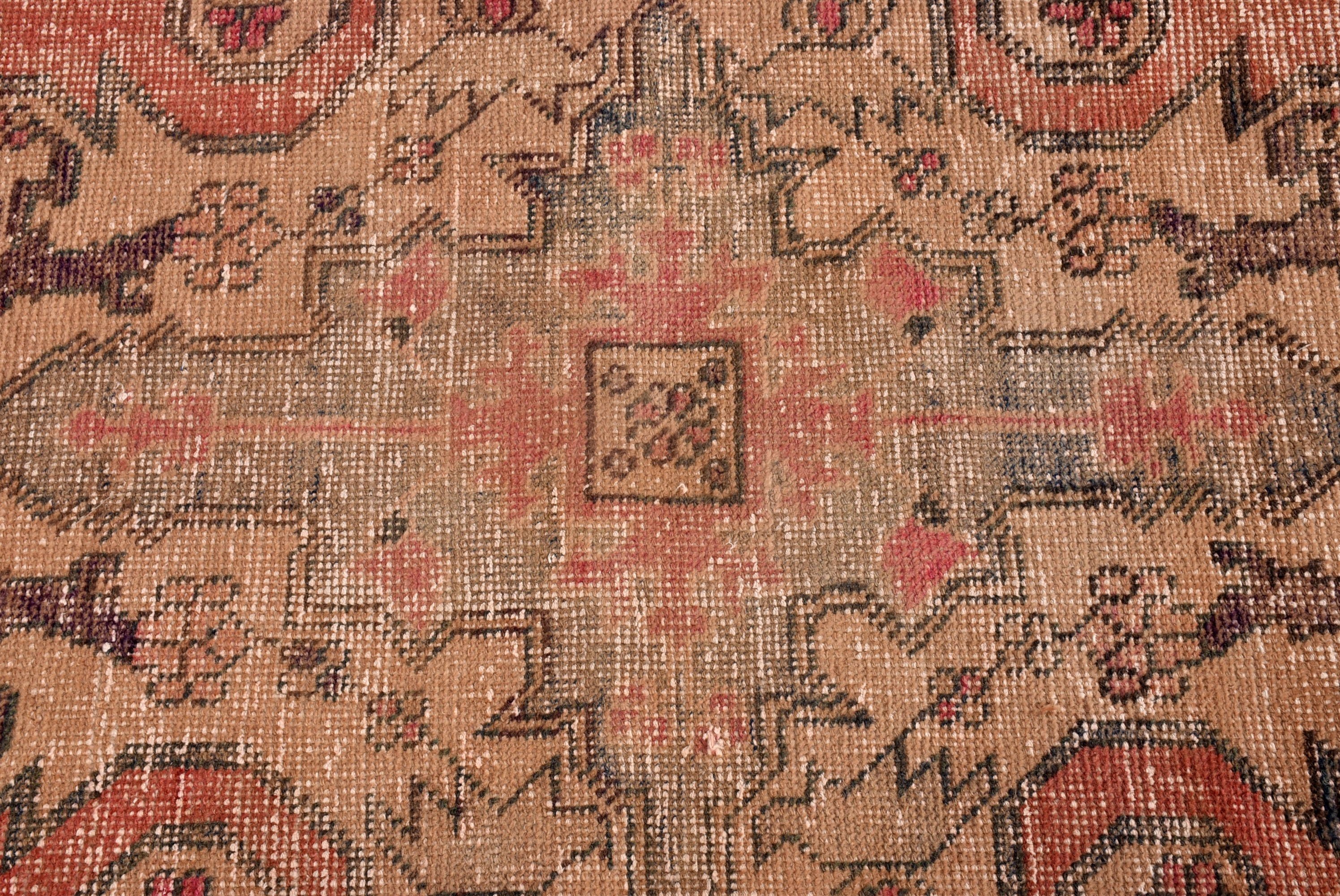 4x7 ft Alan Halısı, Kırmızı Oushak Halısı, Çocuk Odası Halıları, Türk Halıları, Vintage Halı, Mutfak Halıları, Lüks Halılar, Anadolu Halısı, Boho Bölge Halıları