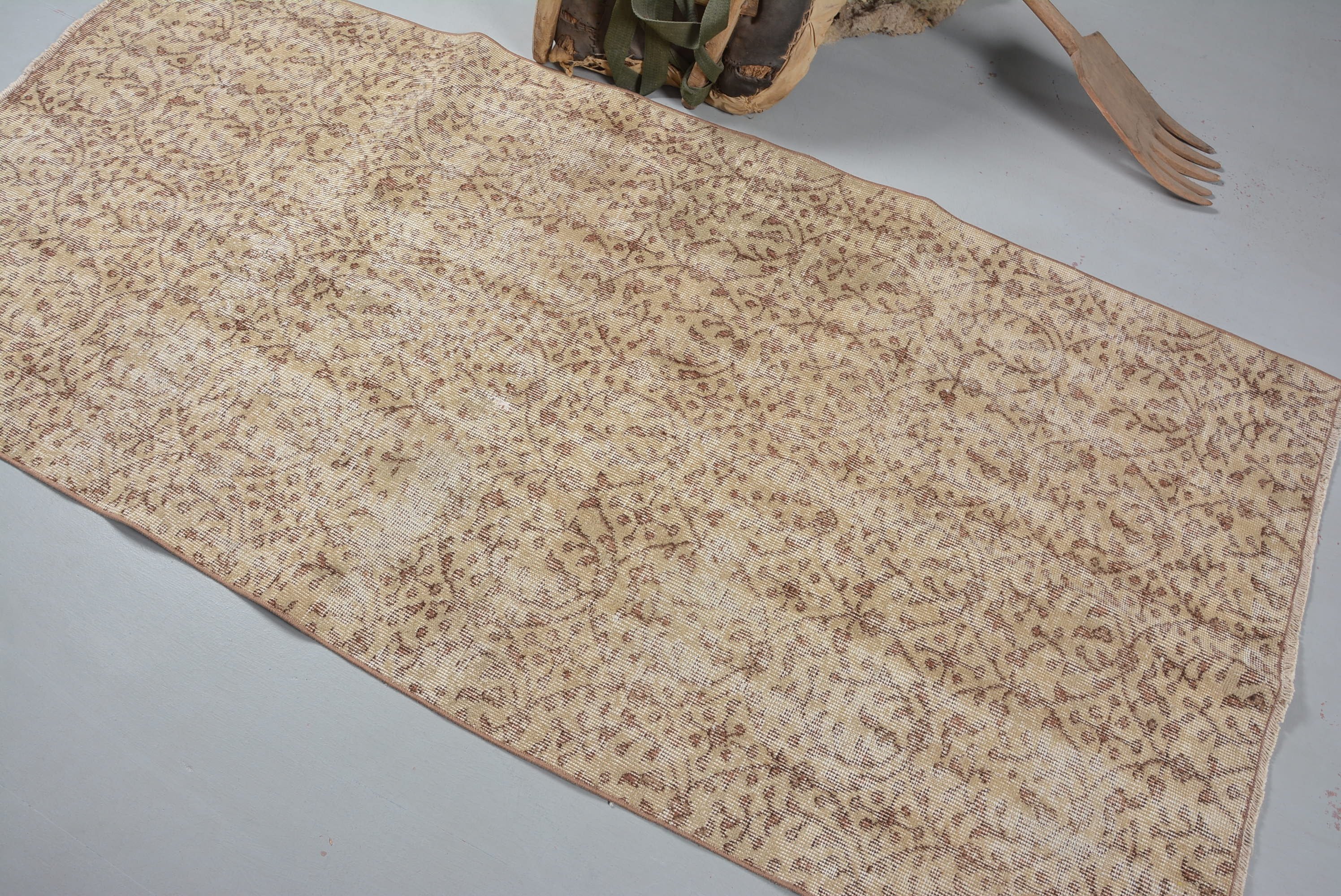 Living Room Rug, Indoor Rug, Oushak Rugs, Rugs for Bedroom, 3.5x7.4 ft Area Rugs, Turkish Rug, Vintage Rug, Distressed Rugs, Anatolian Rugs