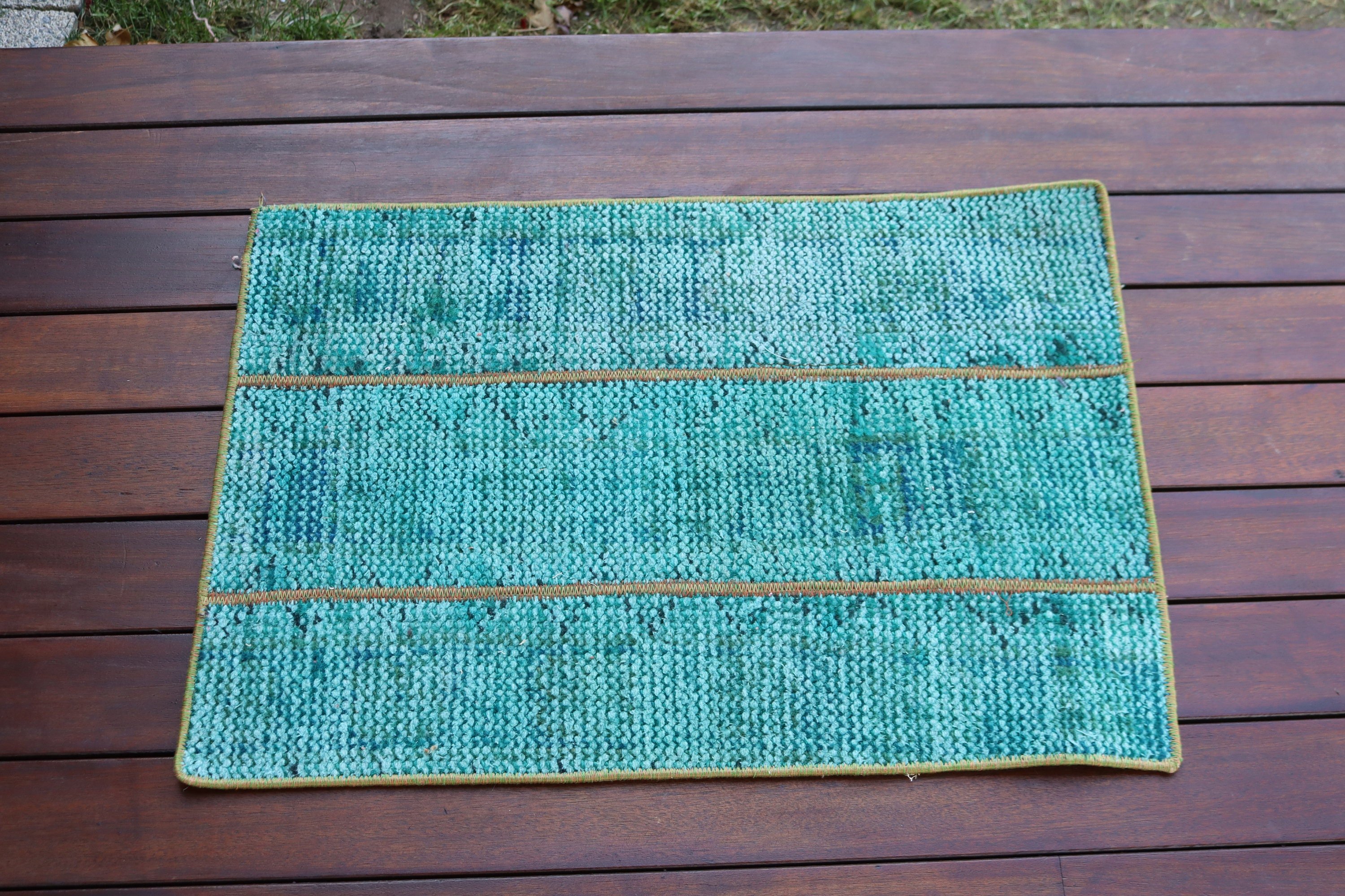 Vintage Rug, Small Boho Rug, Artistic Rug, Turkish Rug, Car Mat Rugs, Green Antique Rug, Neutral Rug, 1.6x2.3 ft Small Rugs