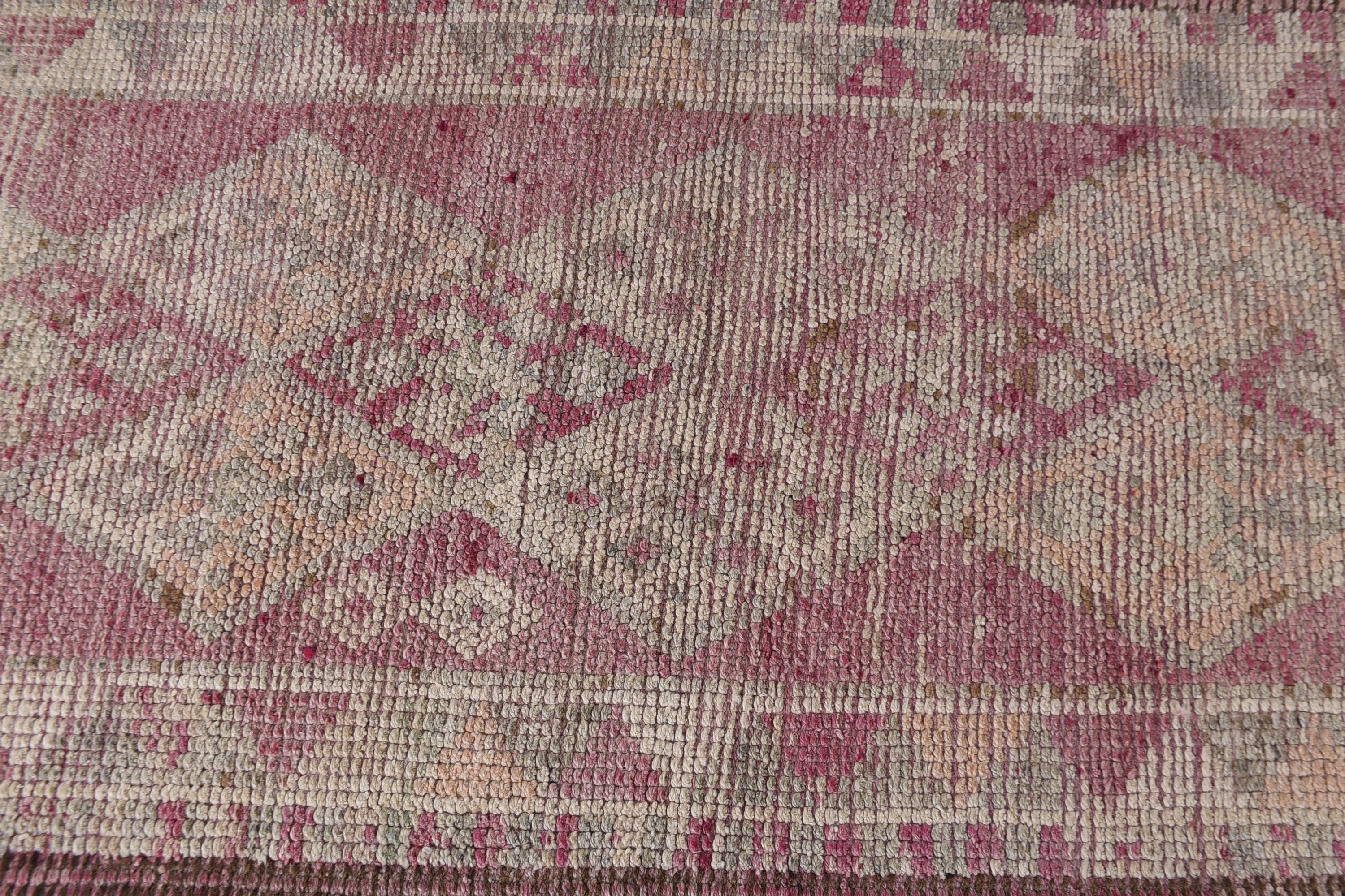 Yatak Odası Halıları, Türk Halısı, Pembe 3x13,5 ft Runner Halısı, Tribal Halısı, Vintage Halısı, Runner Halıları, Ev Dekorasyonu Halısı, Koridor Halısı