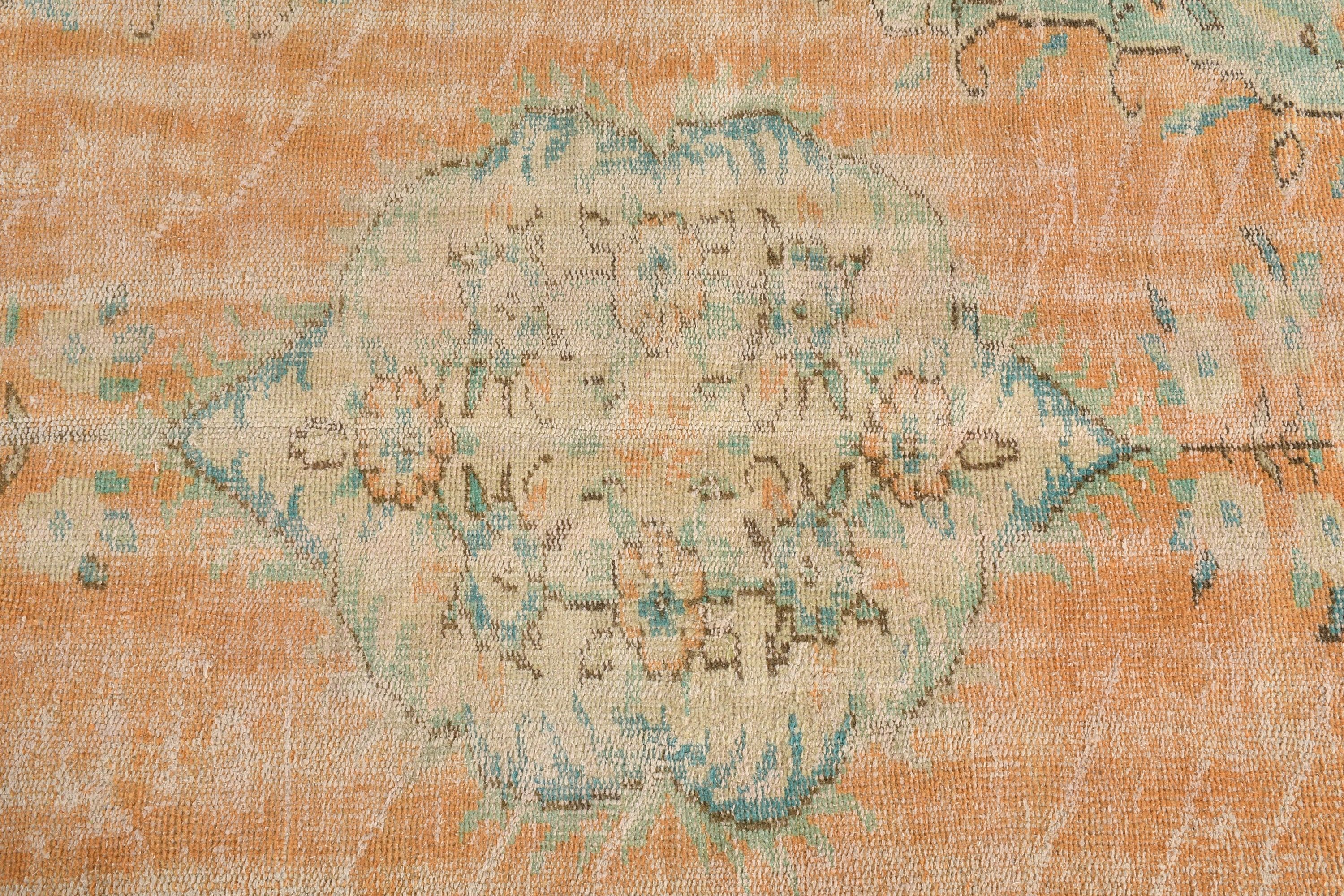 Cool Rugs, Oriental Rug, 5.1x8.3 ft Large Rug, Orange Cool Rug, Living Room Rug, Salon Rugs, Turkish Rug, Vintage Rugs, Vintage Decor Rug