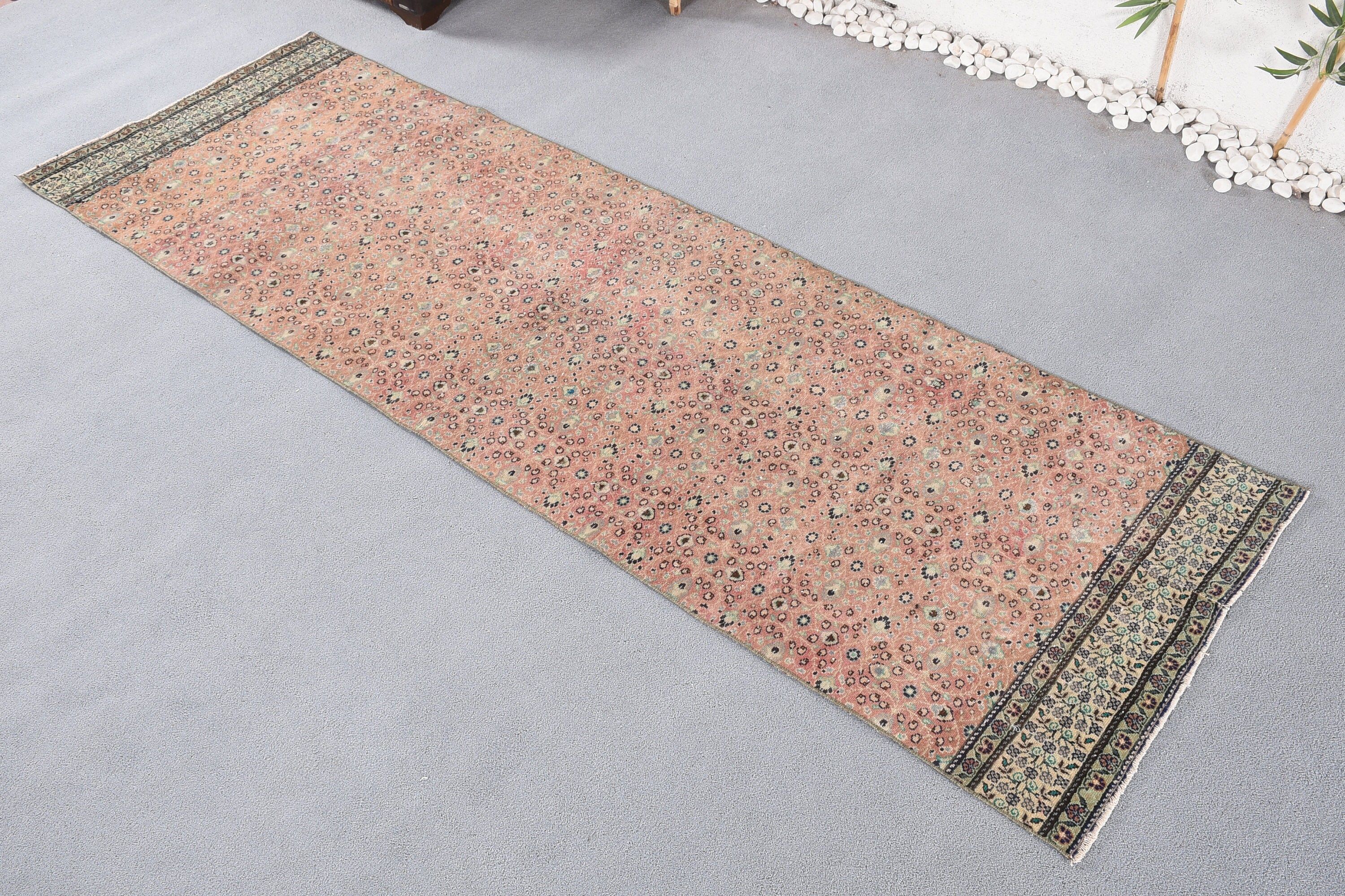 3.1x9.4 ft Runner Halı, Vintage Halı, Türk Halıları, Mutfak Halıları, Mutfak Halıları, Kırmızı Soğuk Halılar, Koridor Halıları, Oryantal Halılar, Yatak Odası Halısı