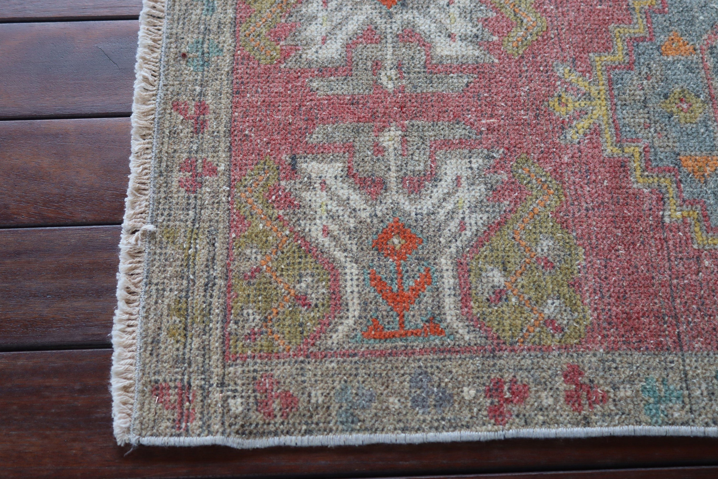 Vintage Halı, Küçük Boho Halı, 1.6x3.2 ft Küçük Halı, Kırmızı Yer Halısı, El Dokuma Halı, Türk Halısı, Mutfak Halısı, Lüks Halı, Çocuk Odası Halıları