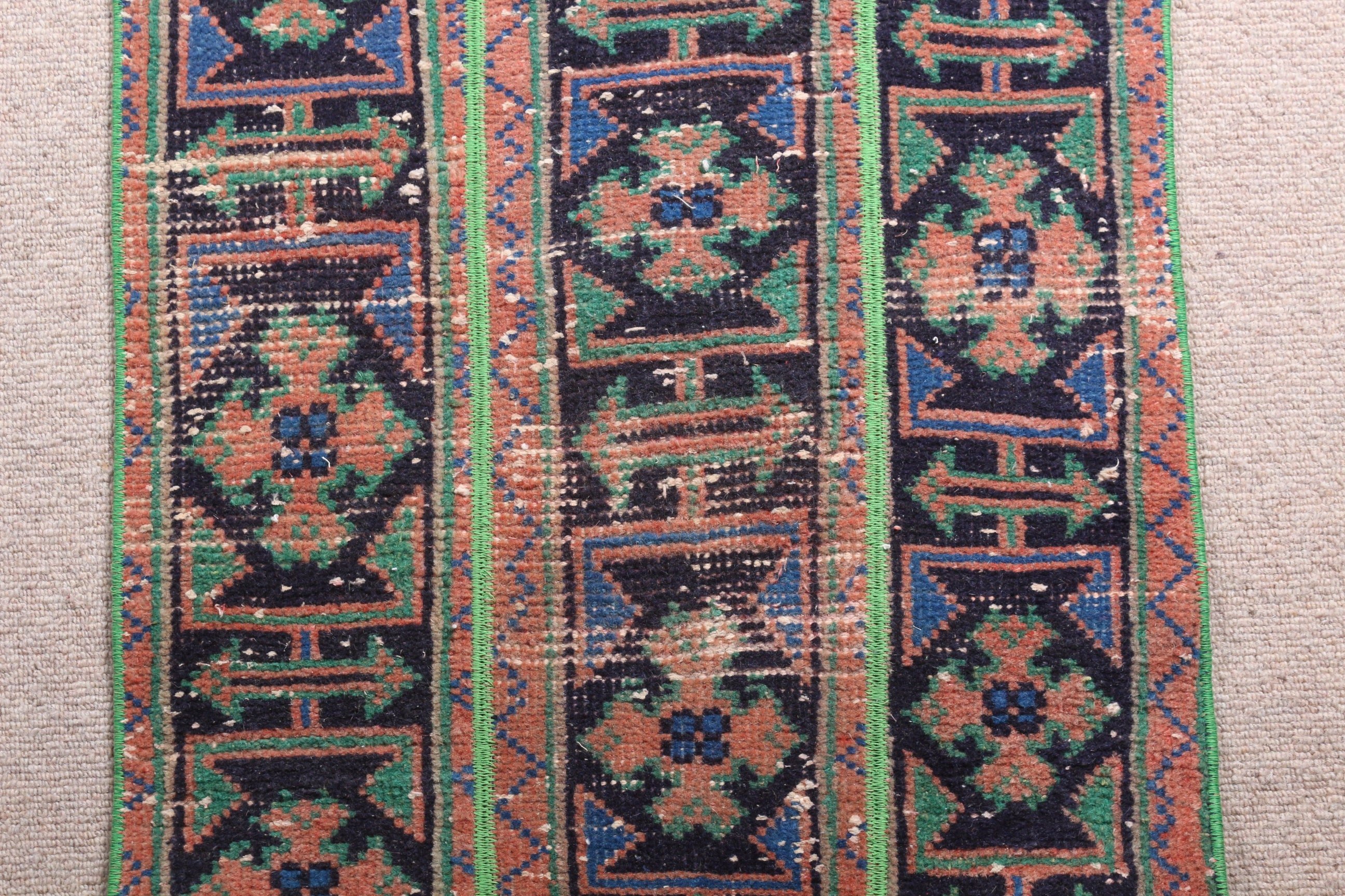 Kapı Paspası Halısı, Yatak Odası Halıları, Oryantal Halı, 1.9x3.2 ft Küçük Halı, Türk Halısı, Siyah Oryantal Halısı, Vintage Halılar, Yurt Halısı, Çocuk Halısı