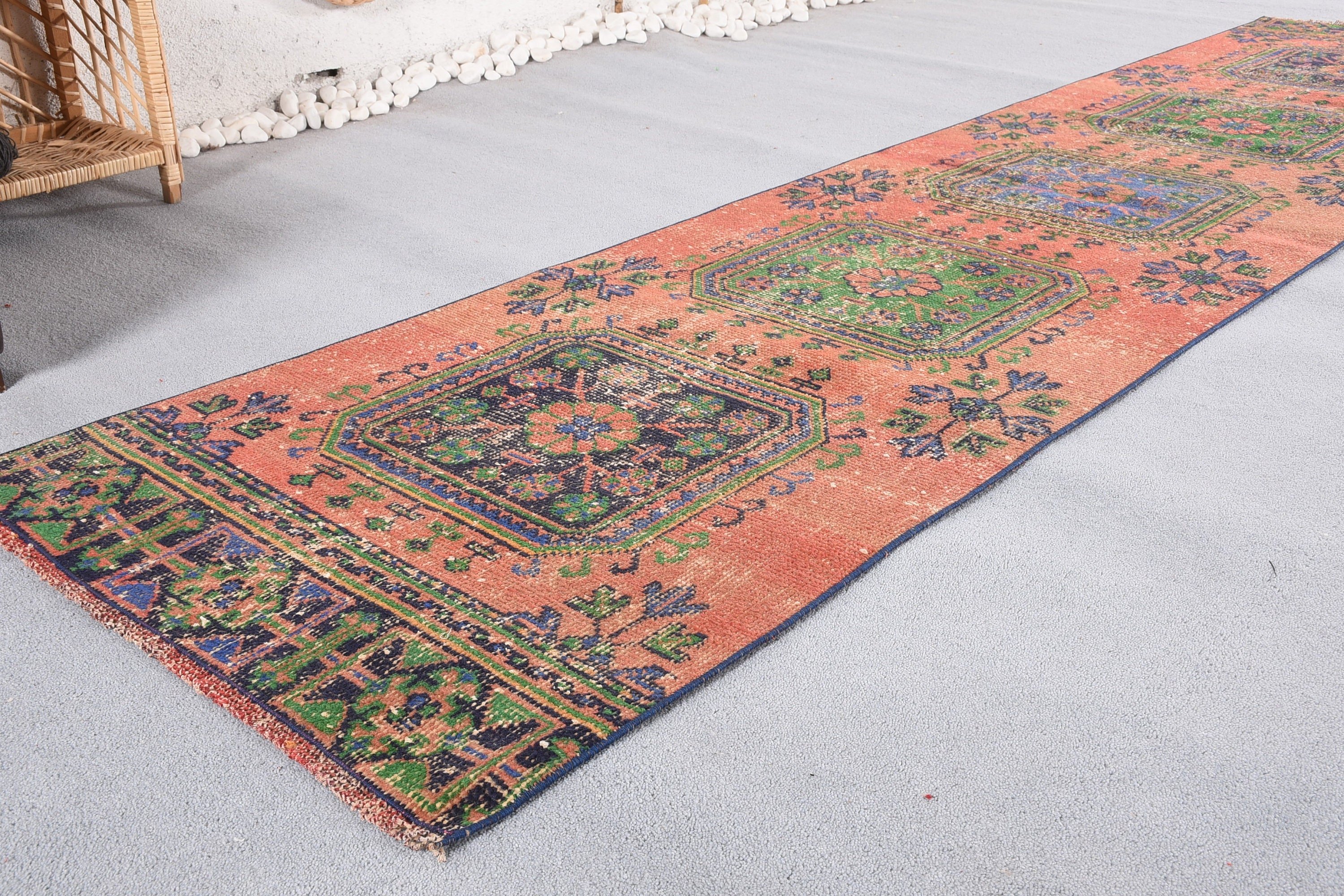 Merdiven Halıları, Oryantal Halı, Oushak Halı, Kırmızı Yün Halılar, Vintage Halı, Türk Halısı, Koridor Halısı, 2,6x10,7 ft Runner Halıları, Mutfak Halıları