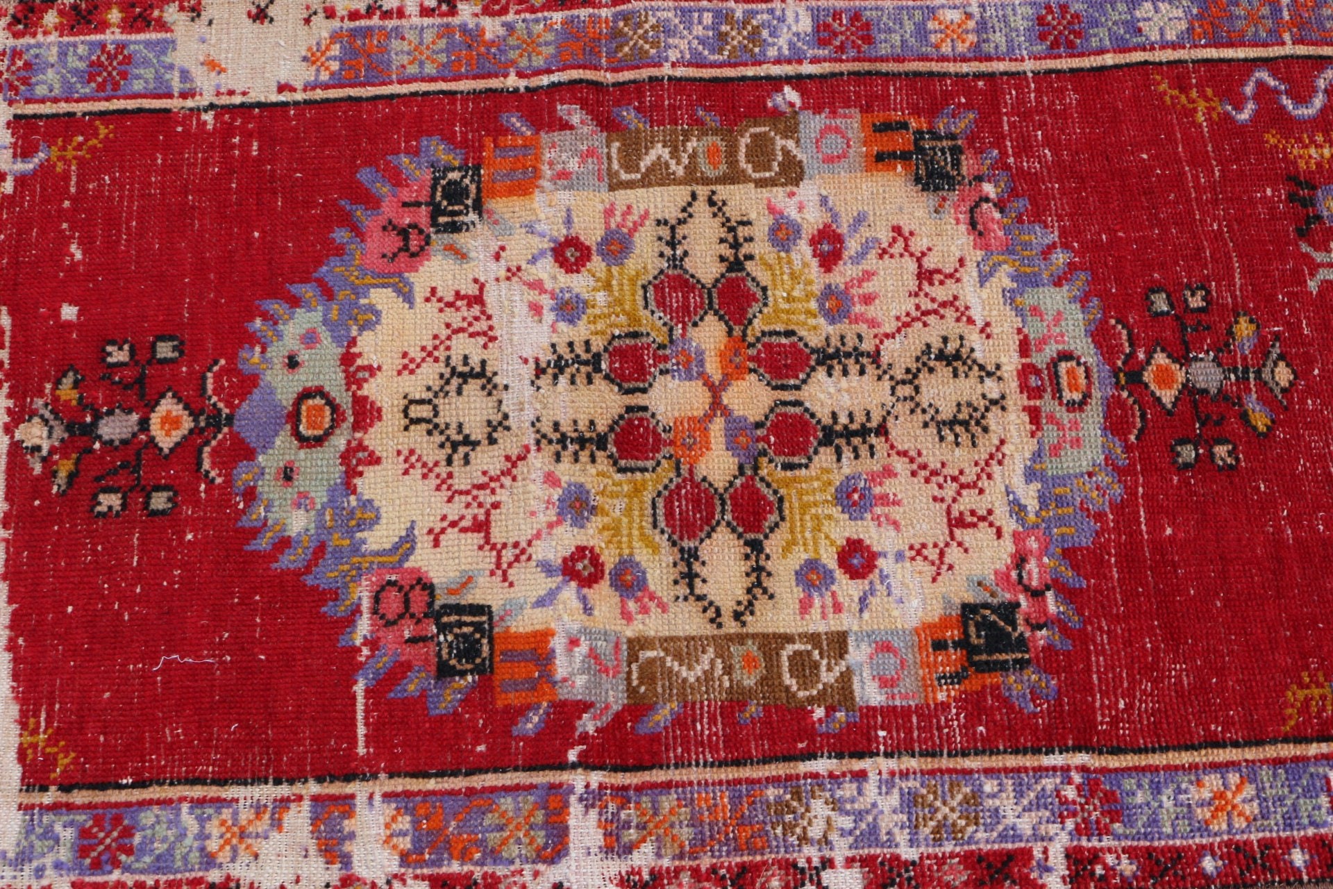 Vintage Rugs, Red Home Decor Rug, Moroccan Rugs, Turkish Rug, Bath Rug, Rugs for Door Mat, Floor Rug, Entry Rug, 2.5x5.2 ft Small Rug