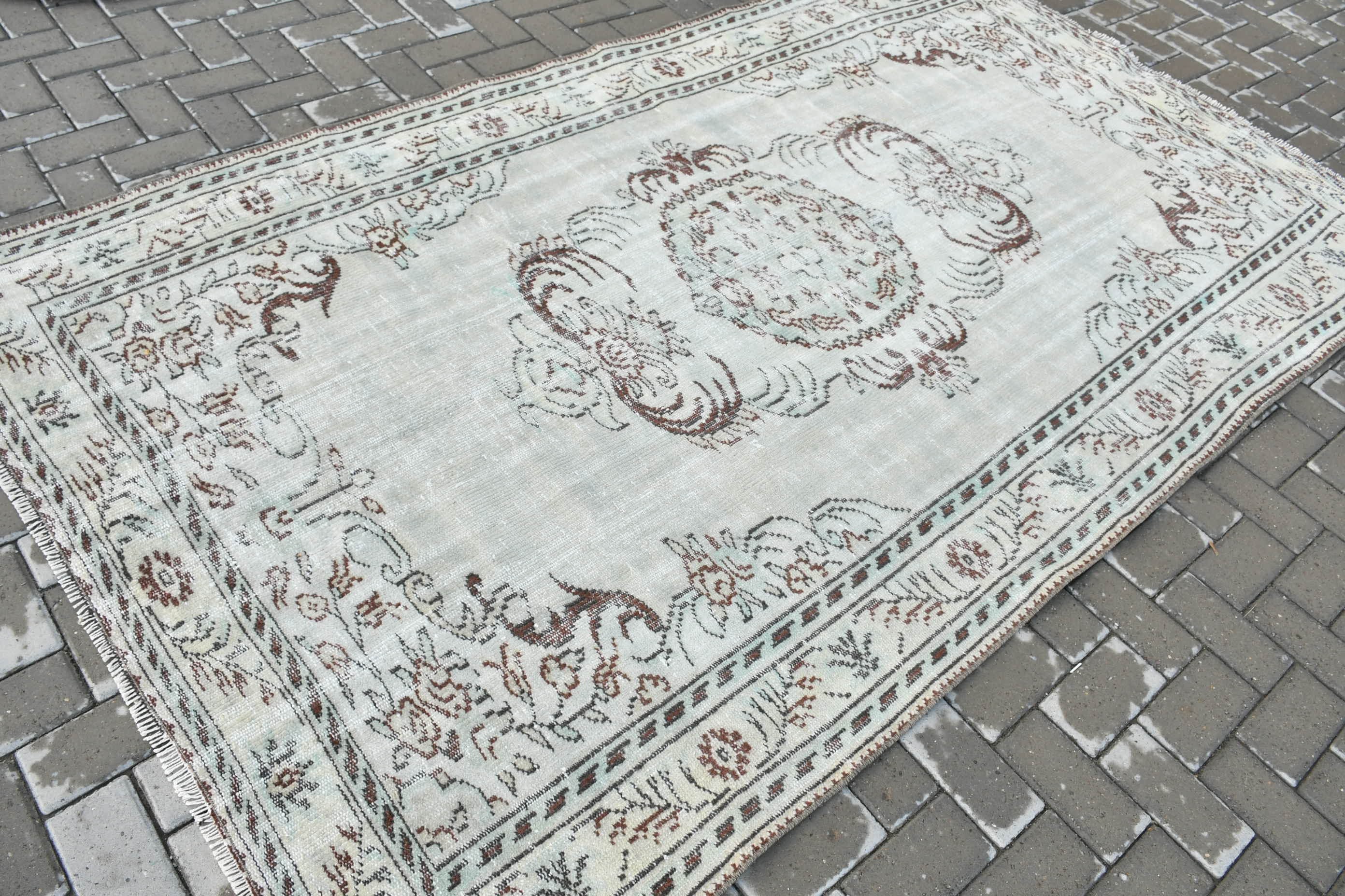 Oturma Odası Halıları, Yeşil Antika Halı, Oturma Odası Halısı, 5.3x9.2 ft Büyük Halı, Vintage Halı, Türk Halısı, Sanat Halısı, Yatak Odası Halıları, Yer Halısı