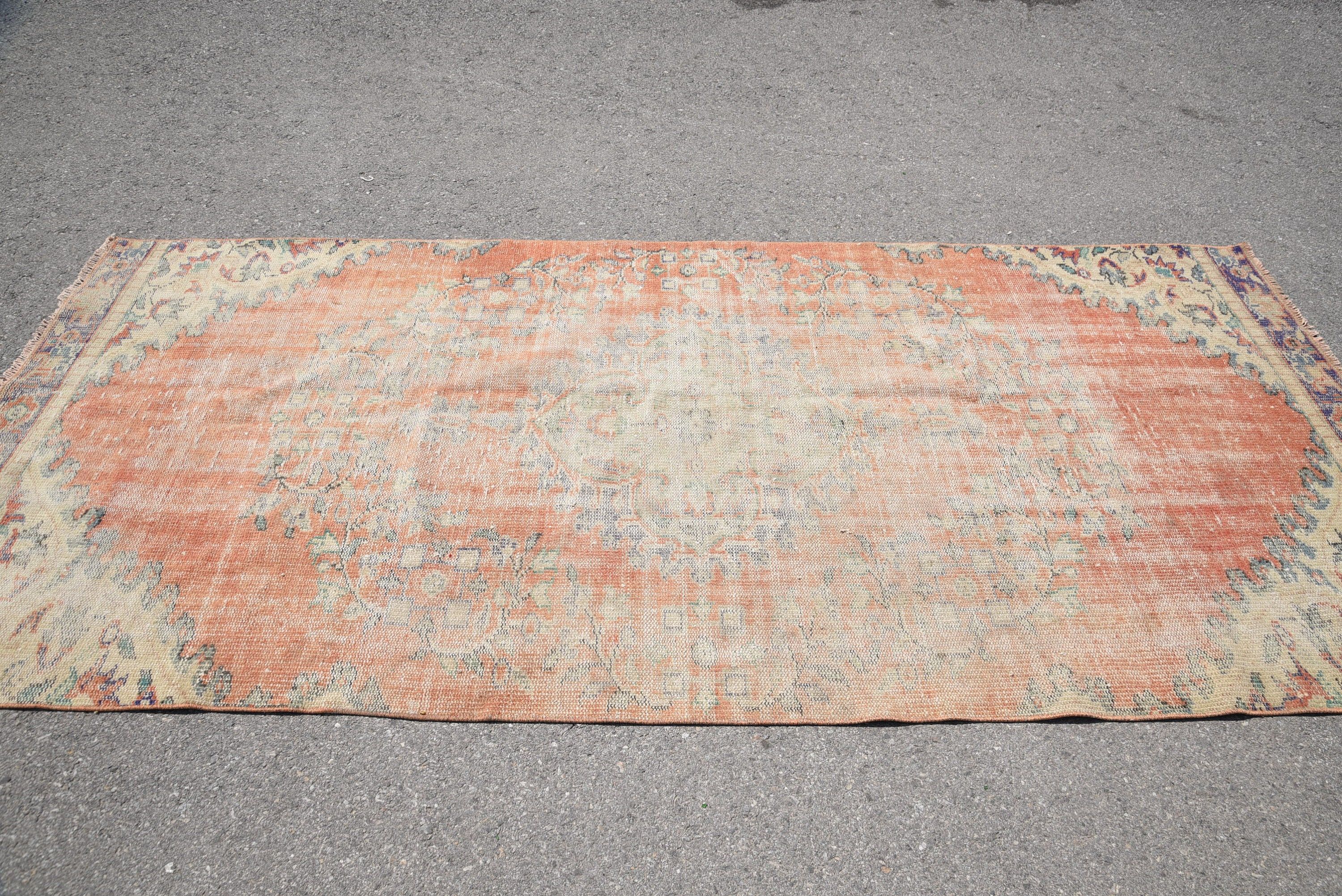 Vintage Halılar, 4.3x9.6 ft Büyük Halı, Türk Halıları, Yatak Odası Halıları, Soğuk Halı, Oushak Halısı, Salon Halısı, Oturma Odası Halıları, Geniş Alan Halıları