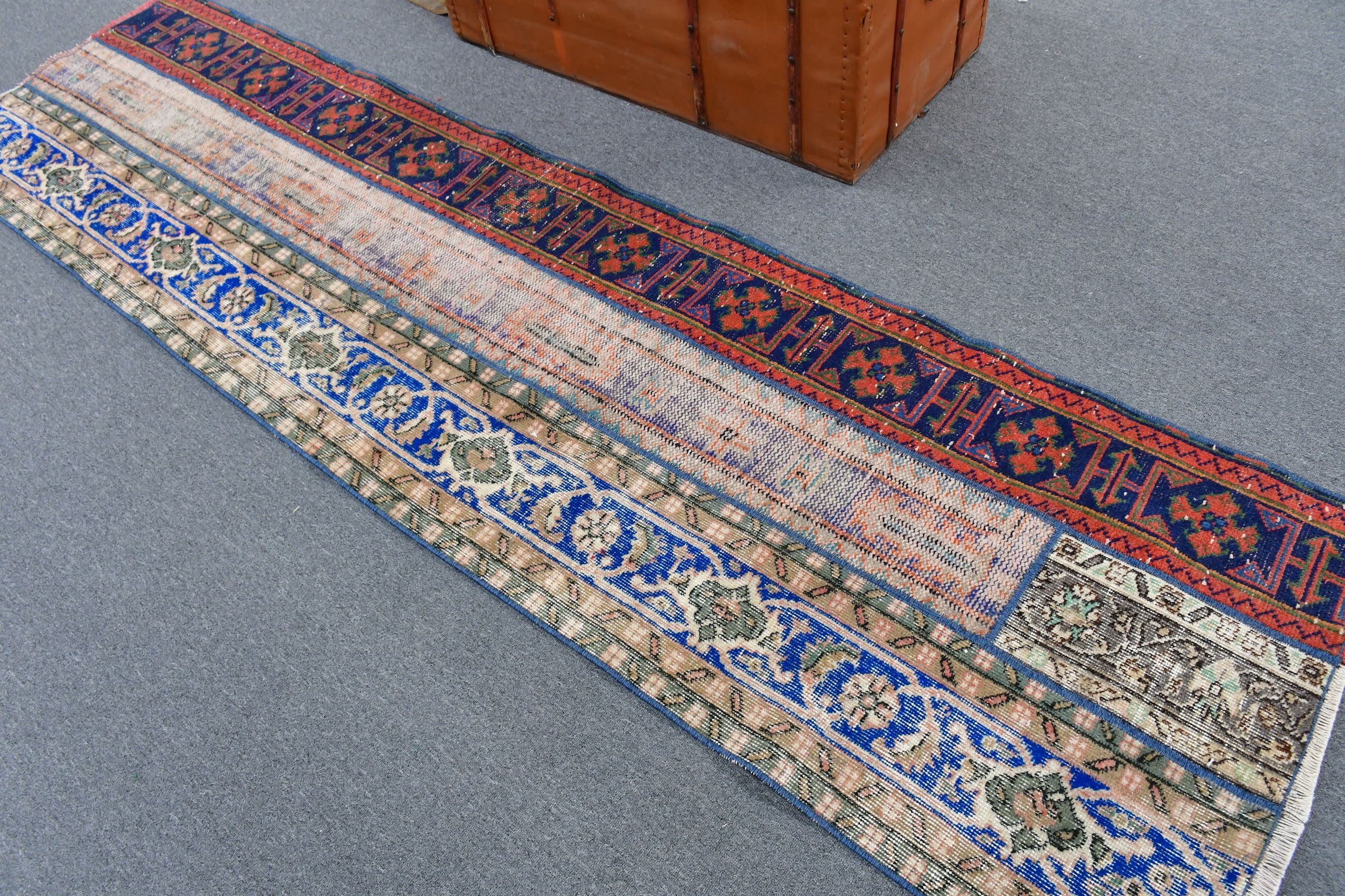 Moroccan Rugs, 2.4x9.1 ft Runner Rug, Corridor Rug, Vintage Rug, Rugs for Stair, Turkish Rugs, Hallway Rugs, Natural Rug, Anatolian Rug