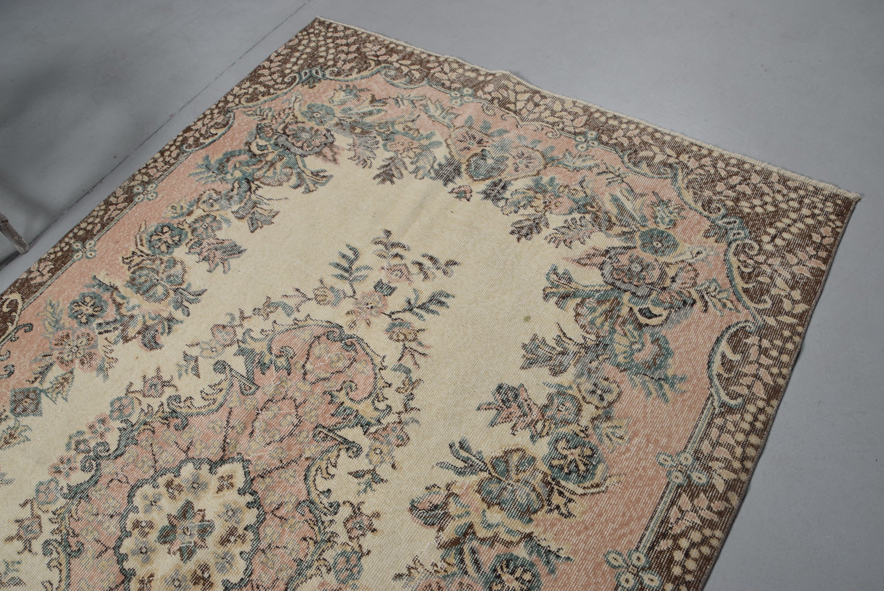 Living Room Rug, Oriental Rug, Beige Anatolian Rugs, 5.6x9.1 ft Large Rug, Dorm Rug, Turkish Rug, Bedroom Rugs, Vintage Rug, Home Decor Rug