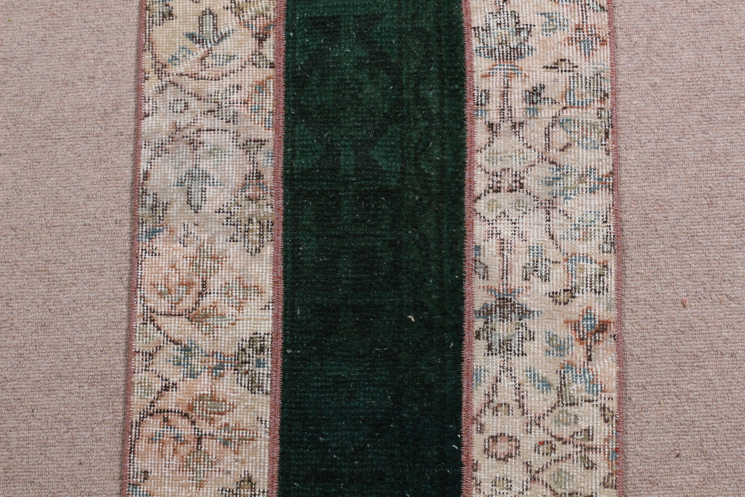 Green Oriental Rug, Vintage Rug, Turkish Rug, Bedroom Rug, 1.8x4.1 ft Small Rugs, Rugs for Car Mat, Cool Rug, Bathroom Rug, Aztec Rug