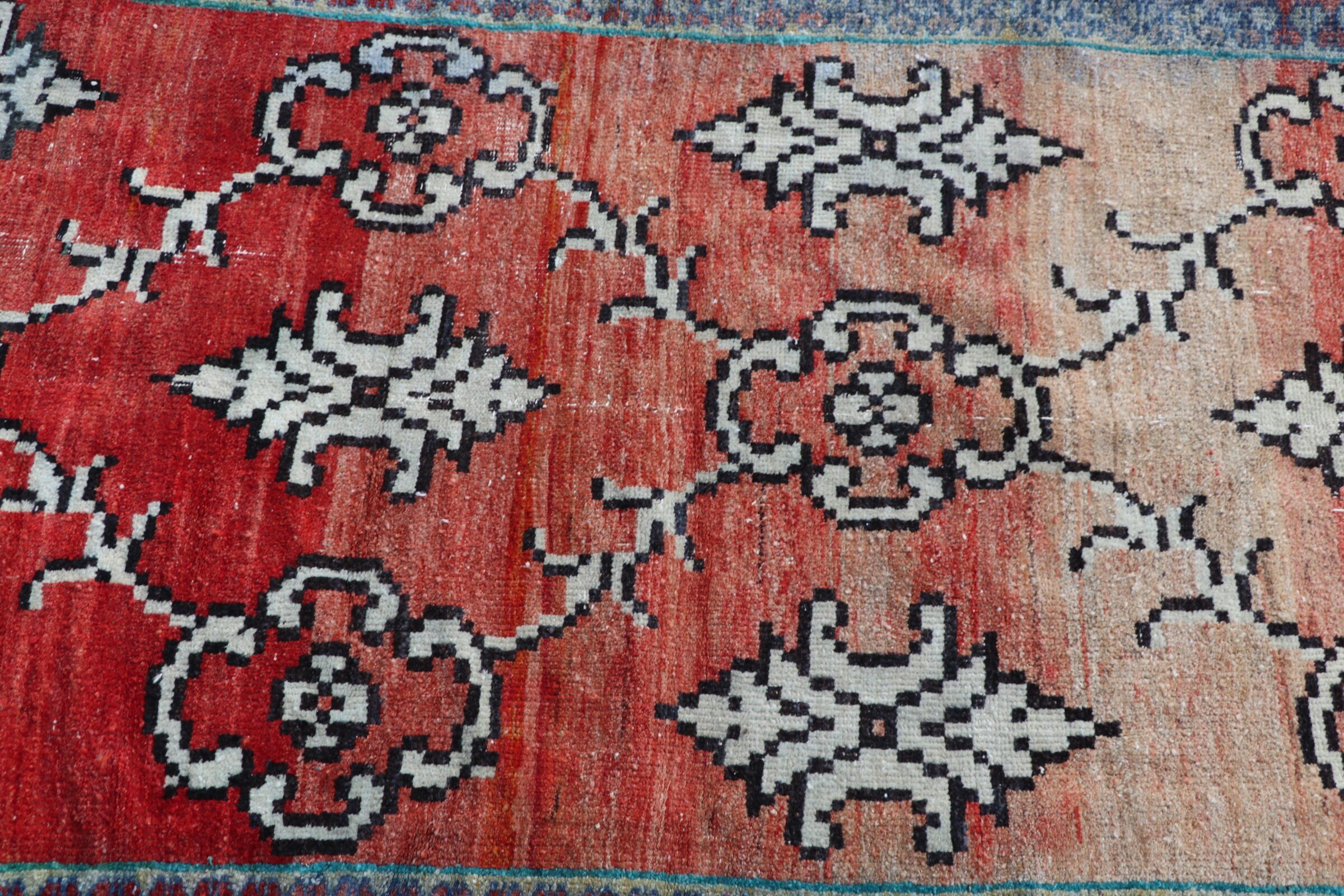 Vintage Rugs, 3x5.6 ft Accent Rug, Red Floor Rugs, Rugs for Bedroom, Kitchen Rug, Cool Rug, Bedroom Rugs, Turkish Rugs