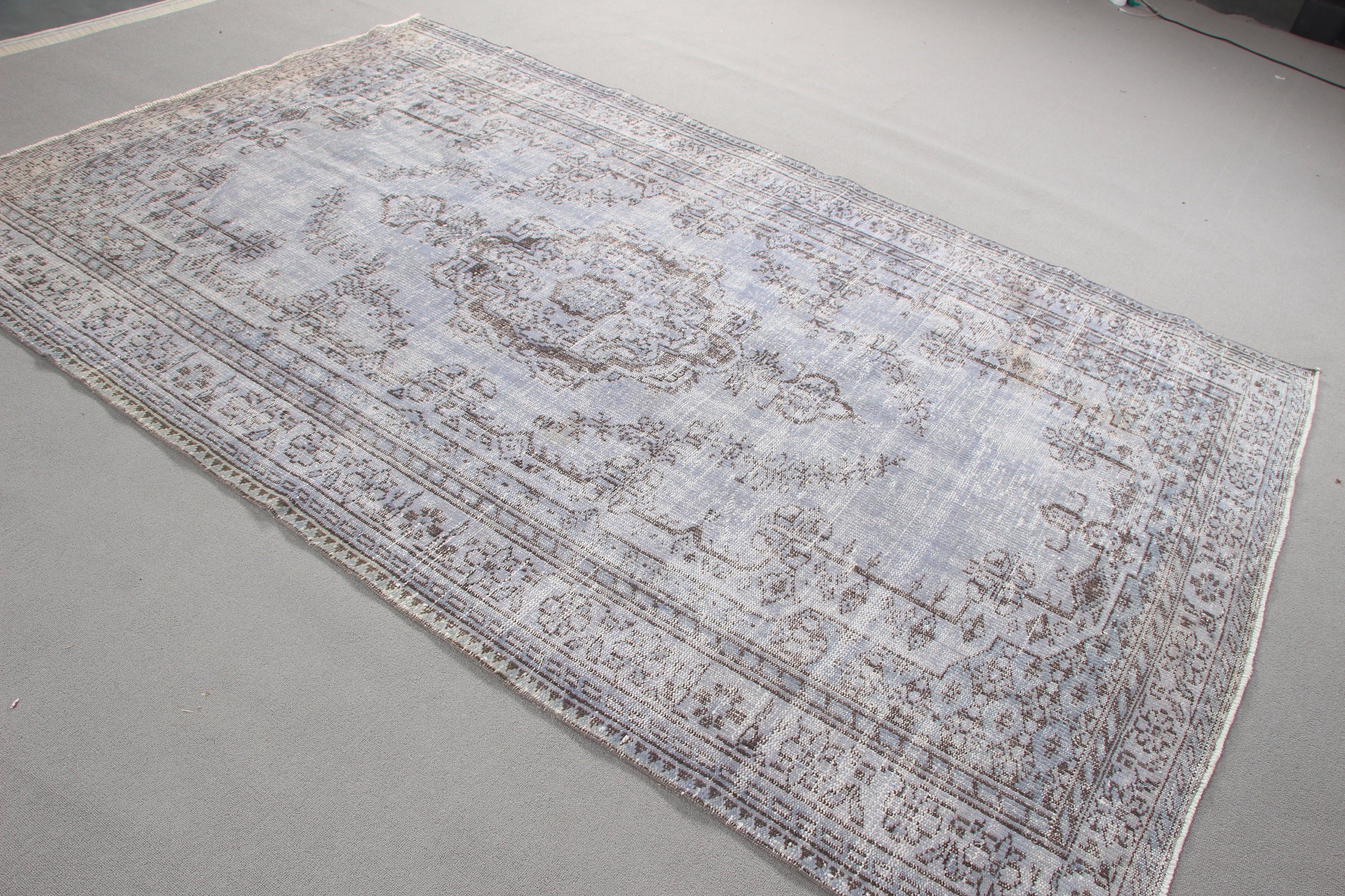 Wool Rugs, Turkish Rug, Ethnic Rug, 5.9x9.3 ft Large Rug, Large Boho Rug, Vintage Rug, Neutral Rug, Beige Handwoven Rug, Bedroom Rug