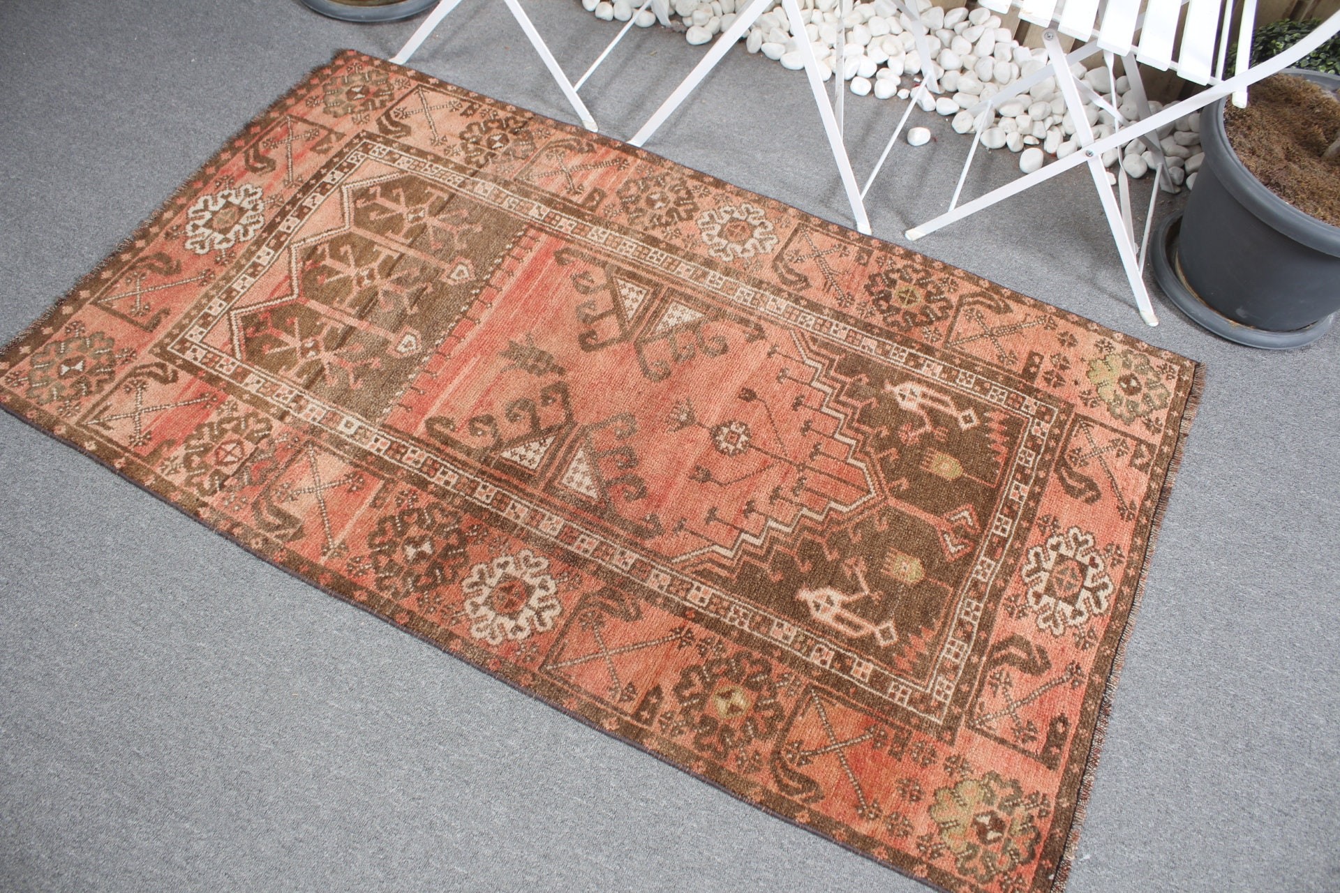 Nursery Rugs, Turkish Rug, Kitchen Rug, Red Antique Rug, Entry Rug, Vintage Rug, Rugs for Nursery, 3.1x5.2 ft Accent Rug, Antique Rugs