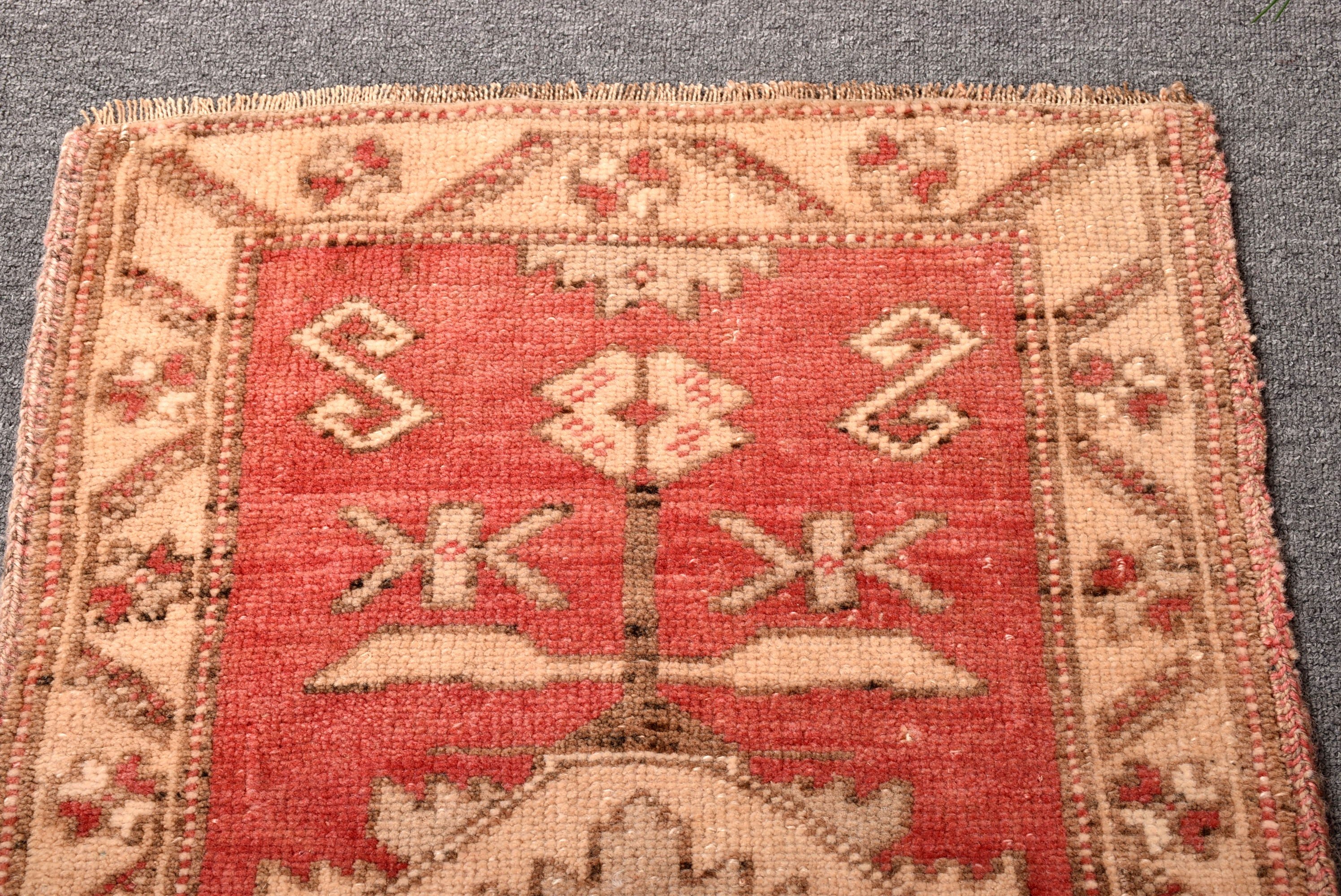 Turkish Rug, Wall Hanging Rugs, Moroccan Rug, Aztec Rug, Statement Rugs, Pink Modern Rugs, Vintage Rugs, Kitchen Rugs, 1.8x2.9 ft Small Rug