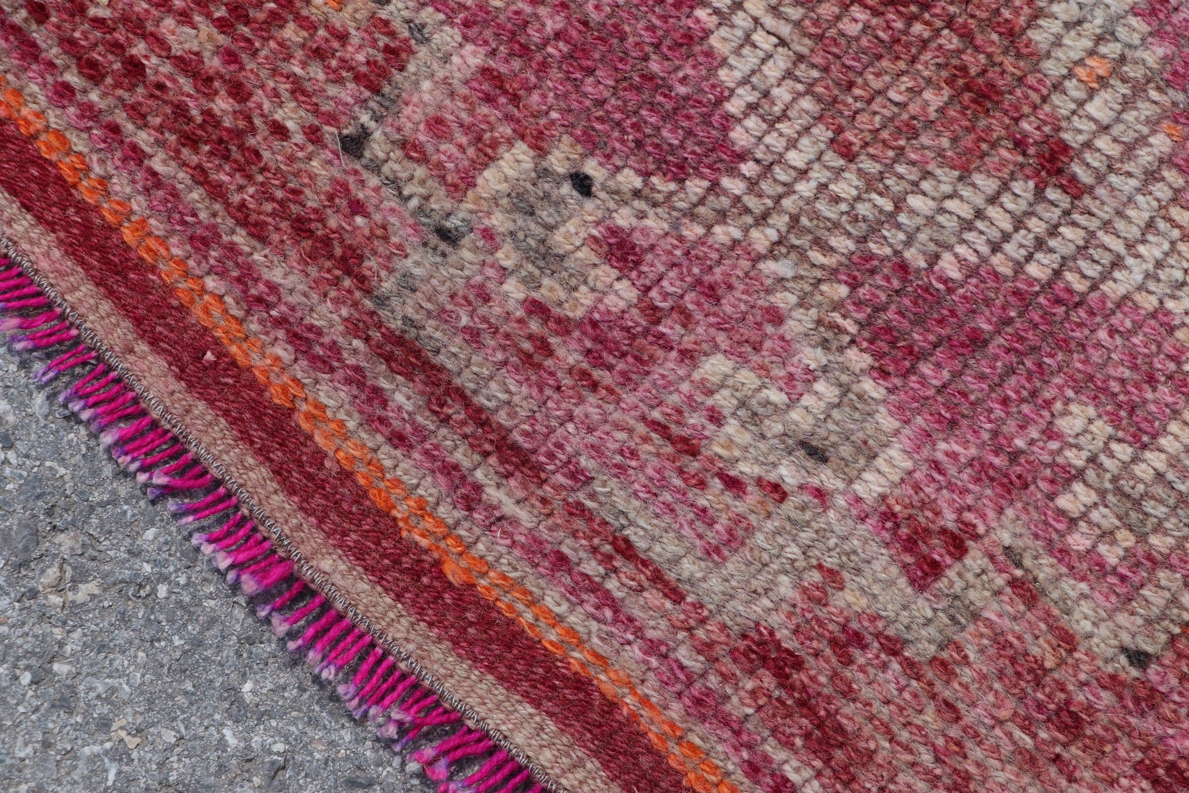 Stair Rug, 2.7x9.4 ft Runner Rug, Turkish Rugs, Vintage Rugs, Anatolian Rugs, Kitchen Rug, Floor Rug, Rugs for Stair, Red Oriental Rug