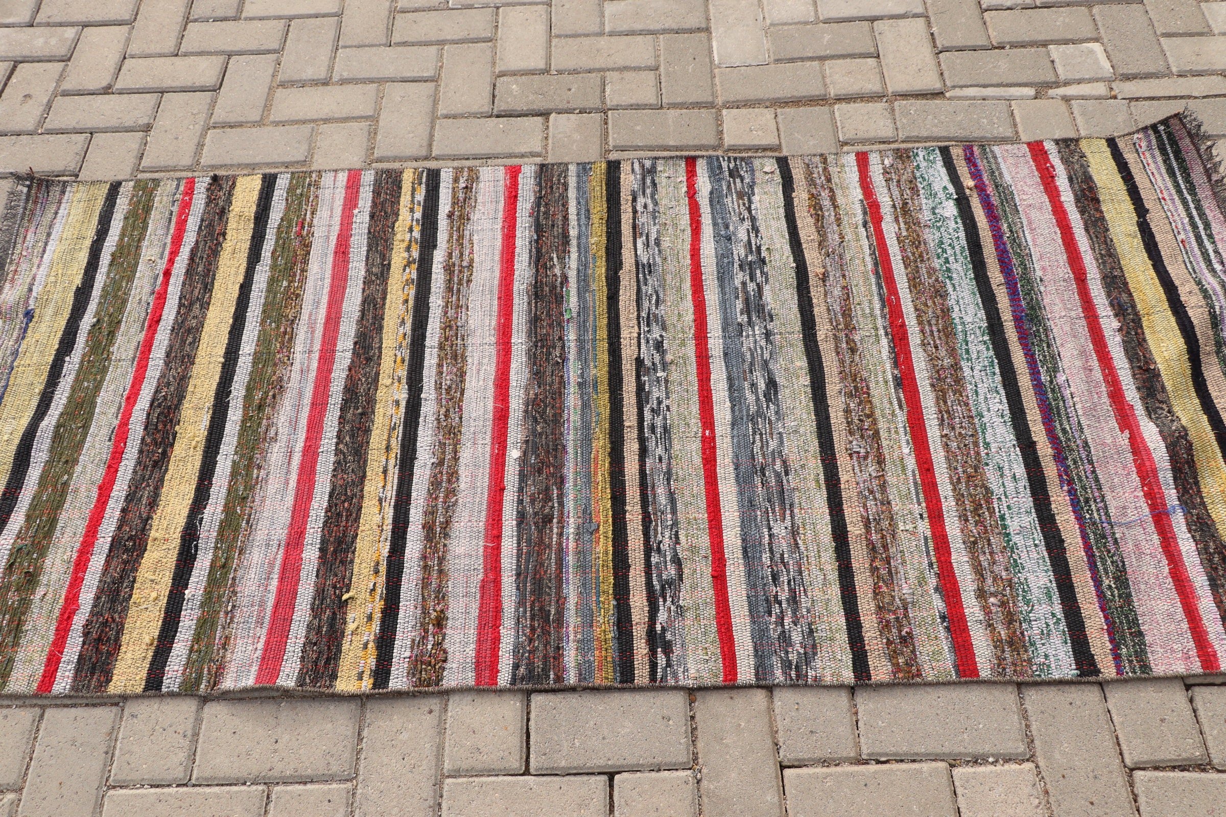 Türk Halısı, Sarı Fas Halısı, Giriş Halısı, Kilim, Yurt Halısı, Vintage Halı, 2,9x6,5 ft Accent Halısı, Mutfak Halısı, Soğuk Halı, Yatak Odası Halıları