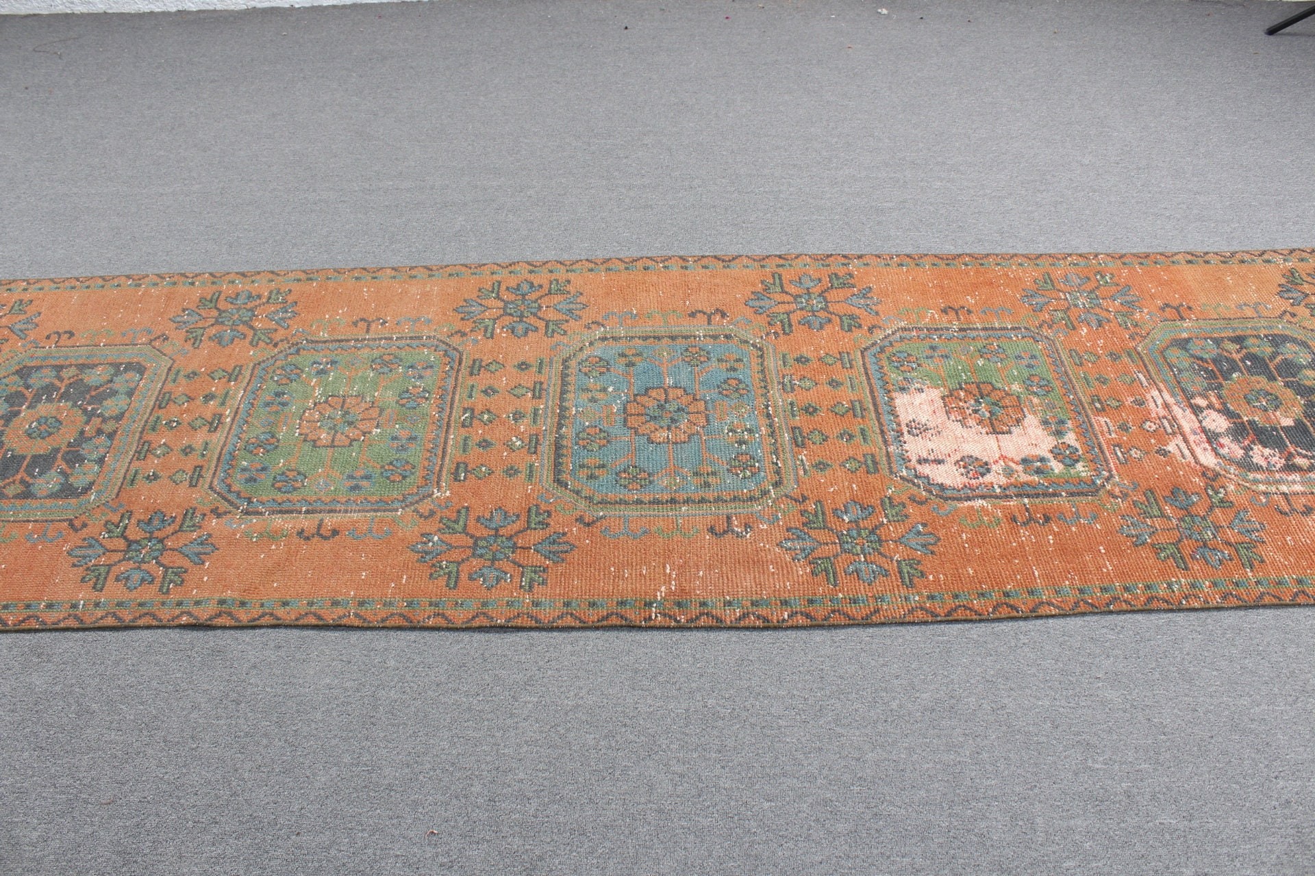 Hallway Rug, Corridor Rugs, Bedroom Rug, 3x10.2 ft Runner Rugs, Rugs for Runner, Turkish Rug, Vintage Rug, Moroccan Rug, Brown Cool Rugs