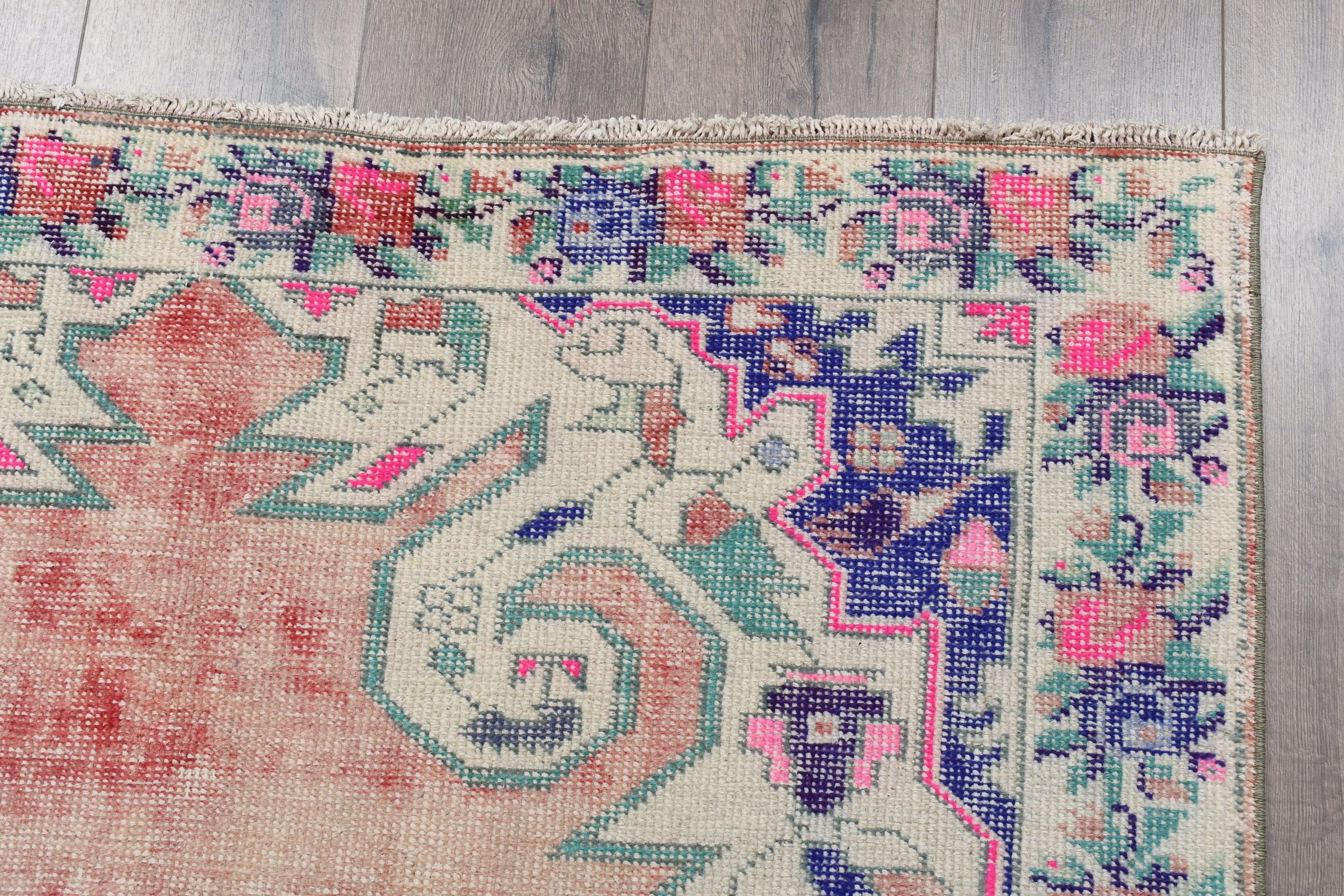 Vintage Rug, Rugs for Nursery, 4.3x7.1 ft Area Rugs, Red Oriental Rug, Floor Rug, Authentic Rug, Turkish Rug, Oriental Rug, Nursery Rug