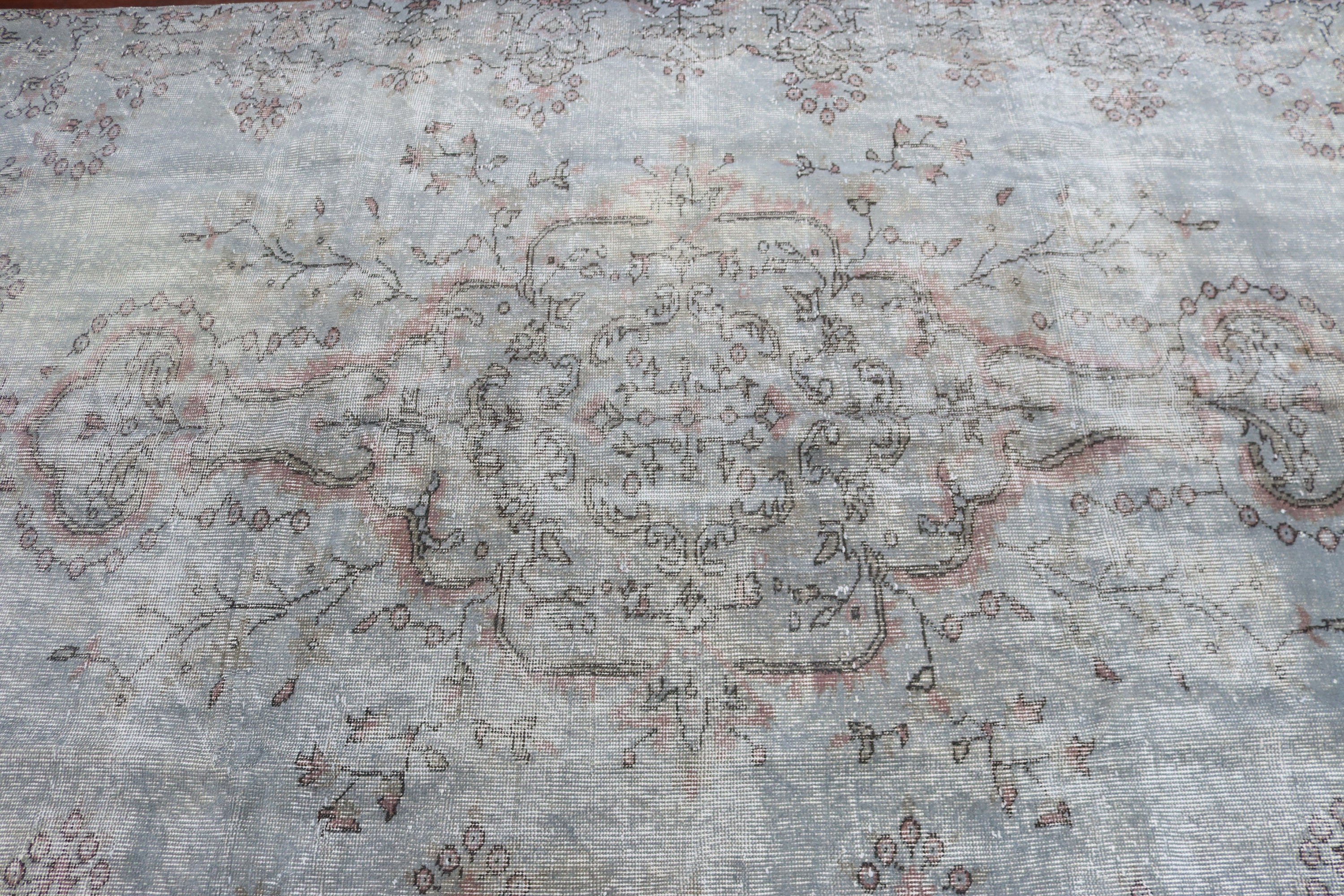 Salon Rug, Gray Bedroom Rug, Large Boho Rugs, Rugs for Living Room, Wool Rug, Turkish Rug, 5.6x8.7 ft Large Rug, Neutral Rug, Vintage Rug