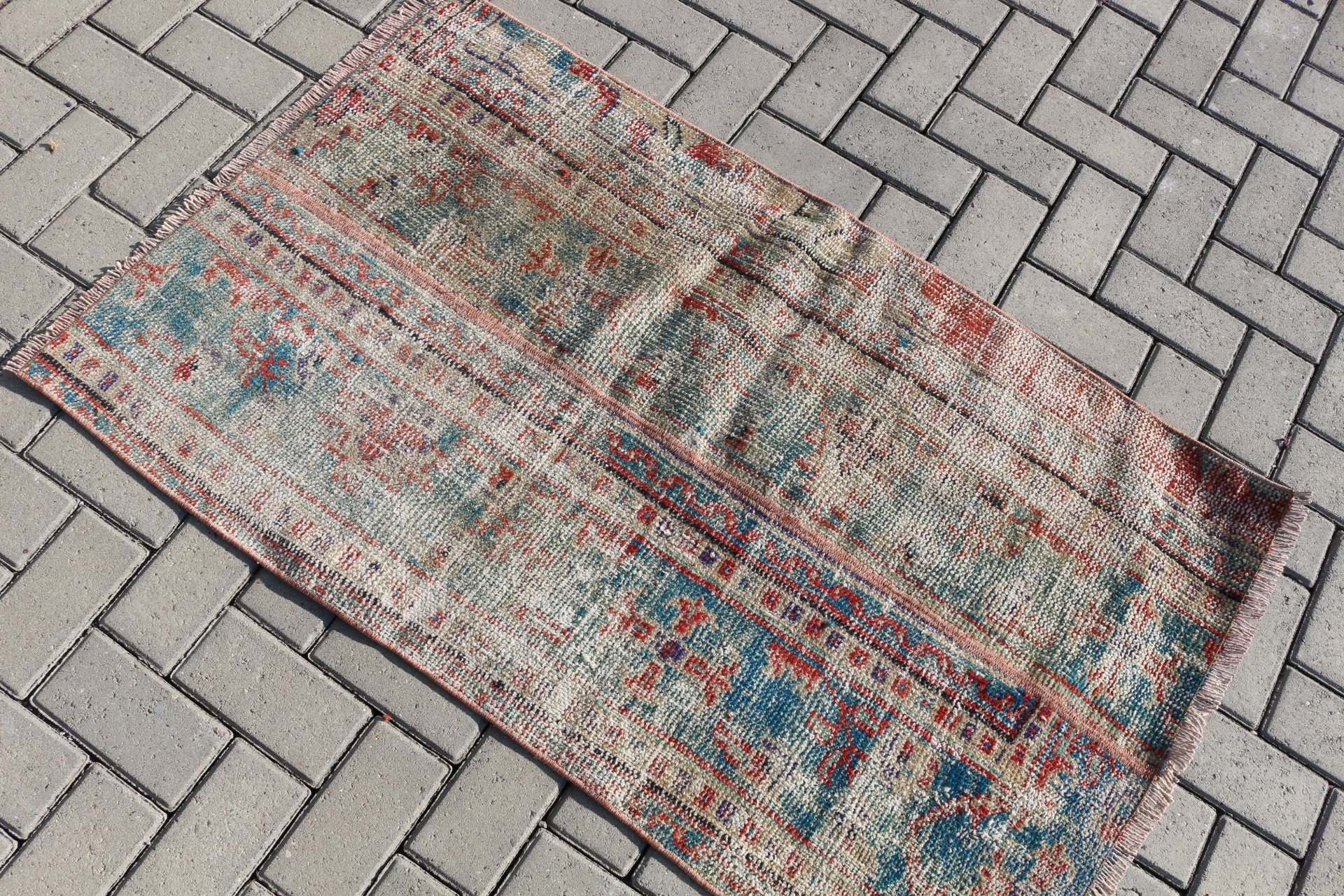 Blue Home Decor Rugs, Entry Rug, Vintage Rugs, 2.6x4.2 ft Small Rugs, Antique Rug, Turkish Rugs, Natural Rugs, Wall Hanging Rug, Floor Rugs