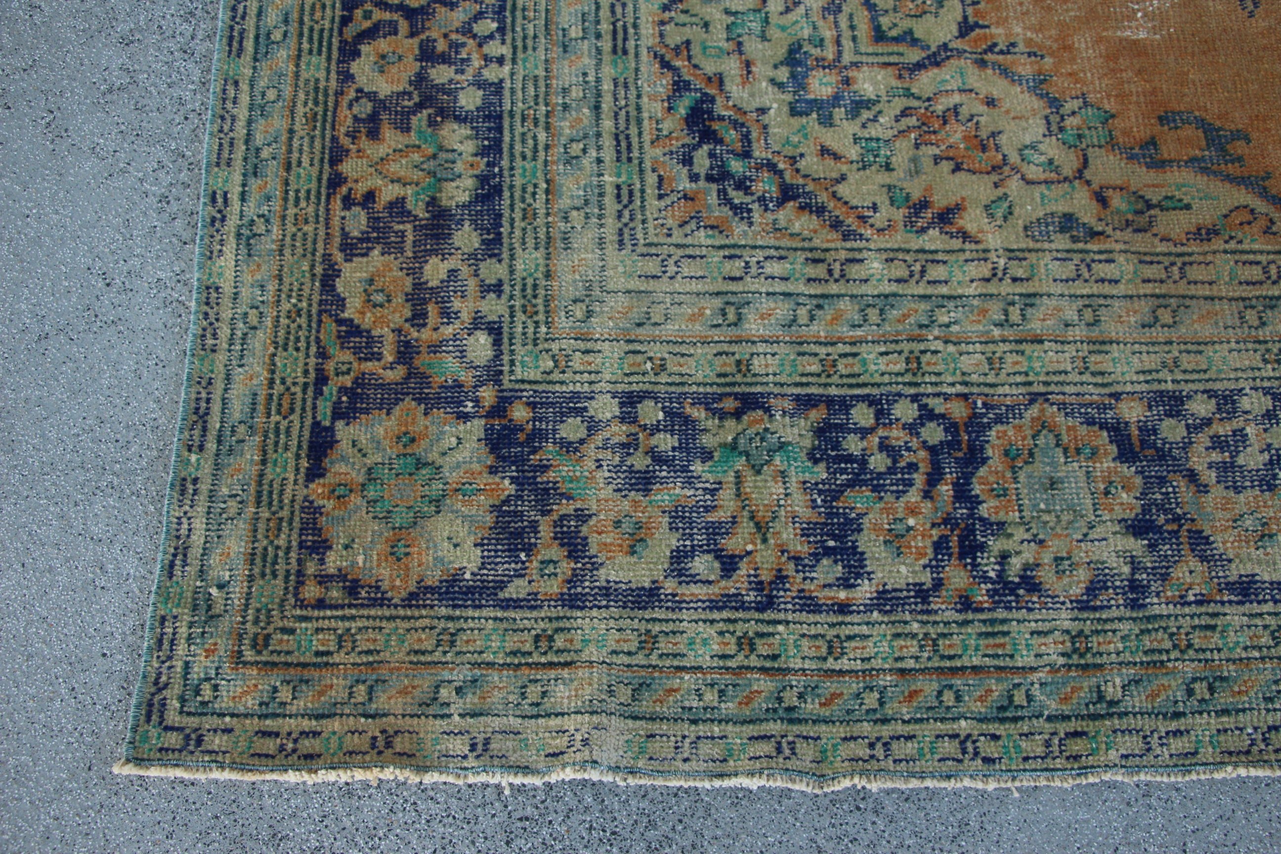 Salon Halıları, Antika Halı, Oturma Odası Halıları, Turuncu Modern Halılar, Açıklama Halısı, Türk Halıları, Vintage Halı, 8,5x11,4 ft Büyük Boy Halılar