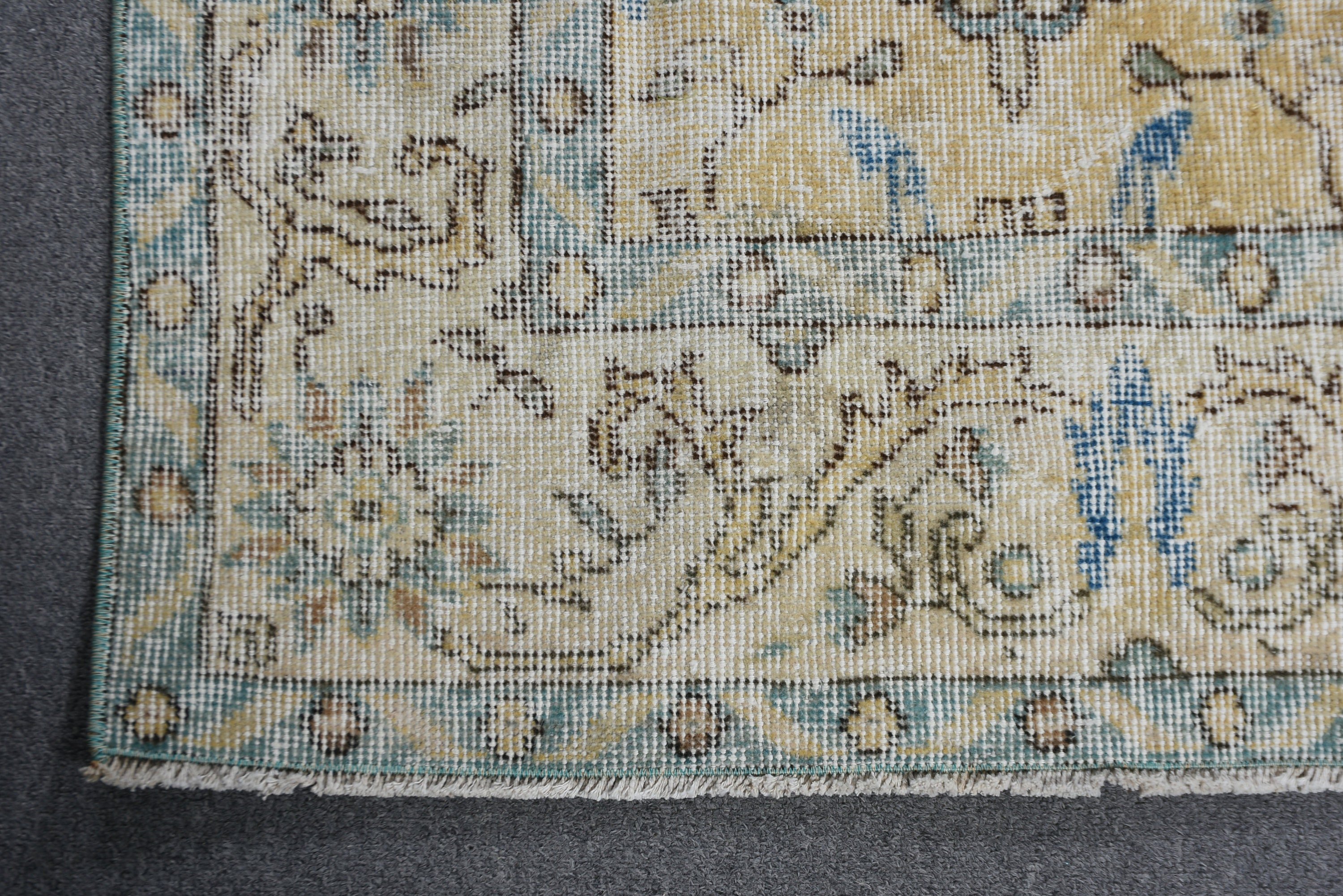 Fas Halıları, 5.1x8.1 ft Büyük Halı, Yatak Odası Halıları, Yemek Odası Halıları, Bej Düz Dokuma Halı, Türk Halıları, Boho Halısı, Yer Halısı, Vintage Halılar