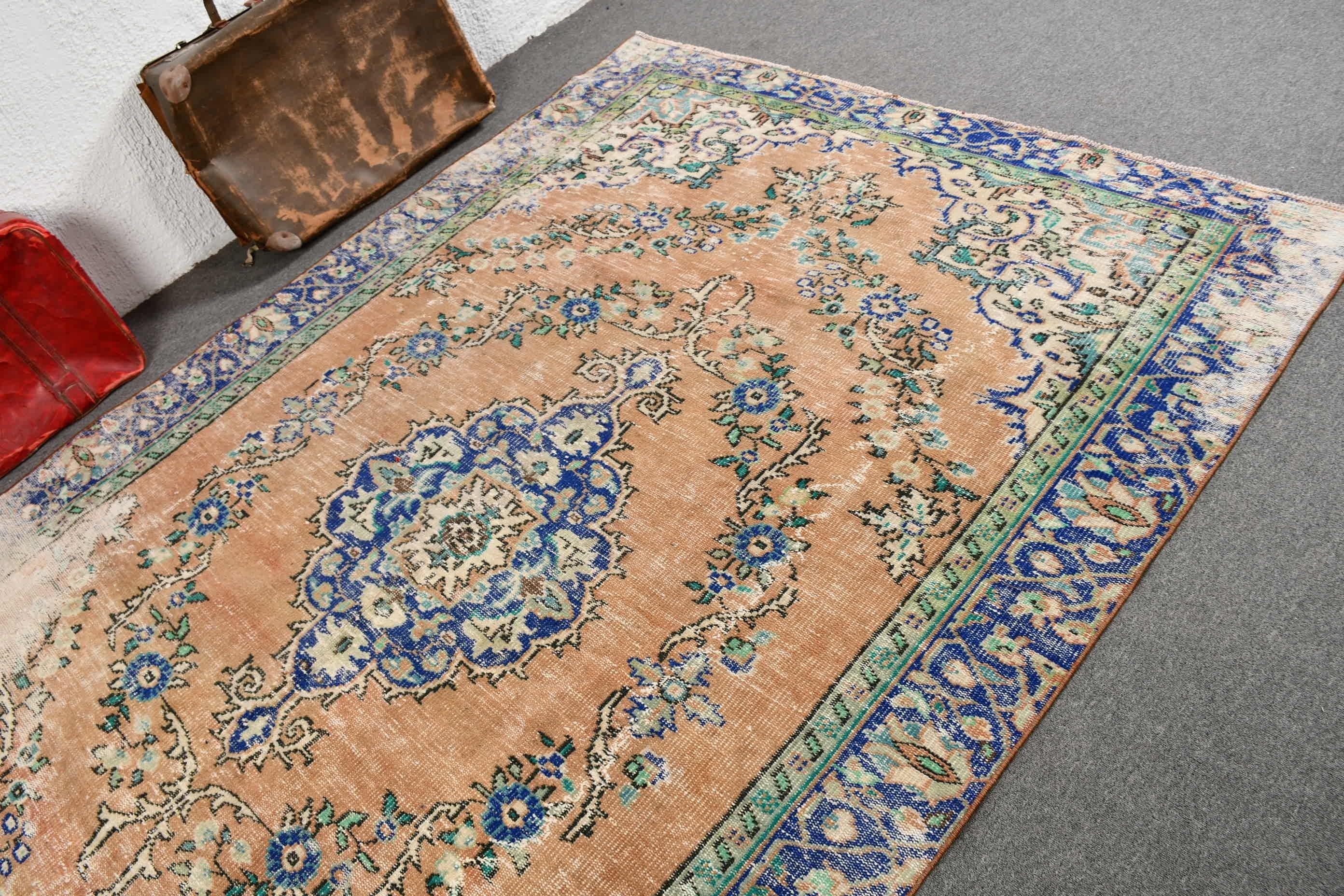 Yer Halıları, Türk Halıları, Vintage Halılar, Fas Halıları, Ofis Halıları, Kahverengi Yer Halısı, 6.1x9.2 ft Büyük Halı, Salon Halıları, Yemek Odası Halıları