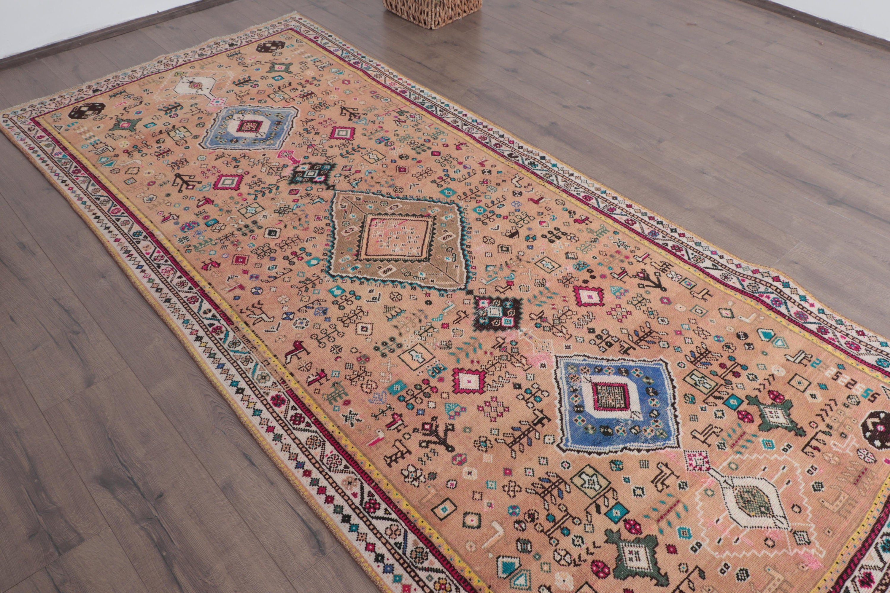 4x8.9 ft Area Rug, Living Room Rug, Aesthetic Rug, Luxury Rug, Floor Rugs, Oushak Area Rugs, Brown Kitchen Rugs, Vintage Rugs, Turkish Rug