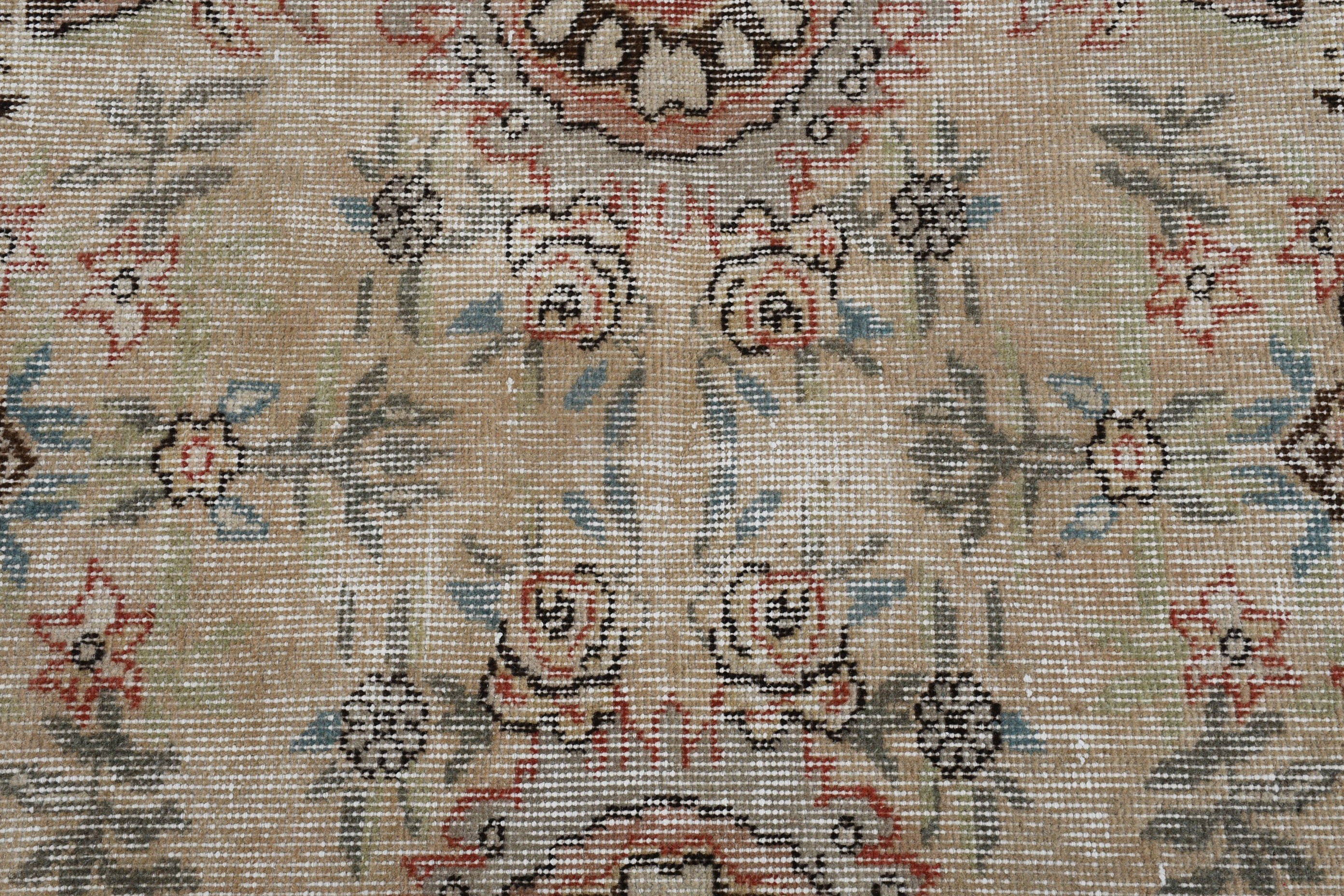 Handwoven Rugs, Beige  6.4x9.4 ft Large Rugs, Flatweave Rugs, Dining Room Rugs, Vintage Rug, Turkish Rugs, Living Room Rug