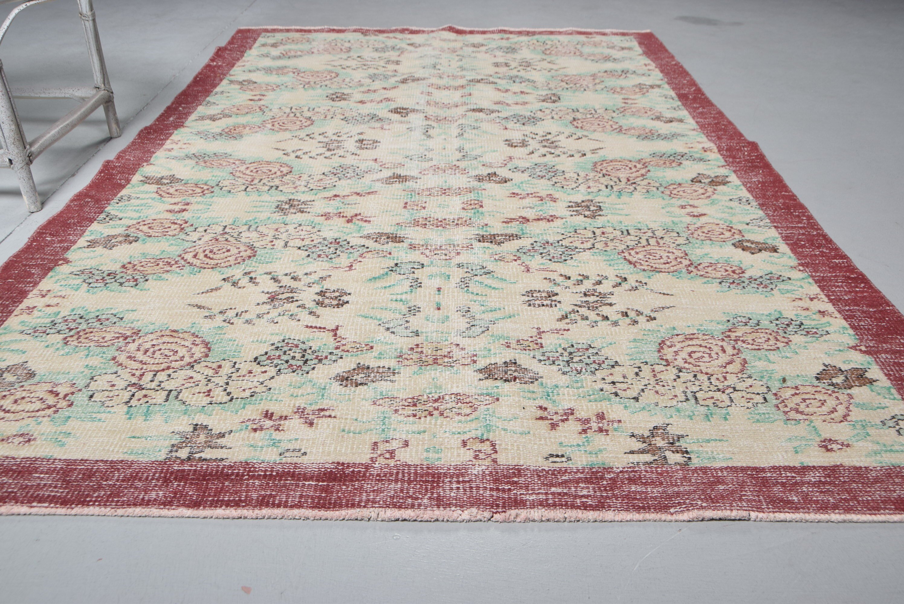 Purple Oriental Rug, Turkish Rugs, Moroccan Rug, Living Room Rugs, Dining Room Rugs, Wool Rugs, Dorm Rug, Vintage Rug, 5.2x8.4 ft Large Rug