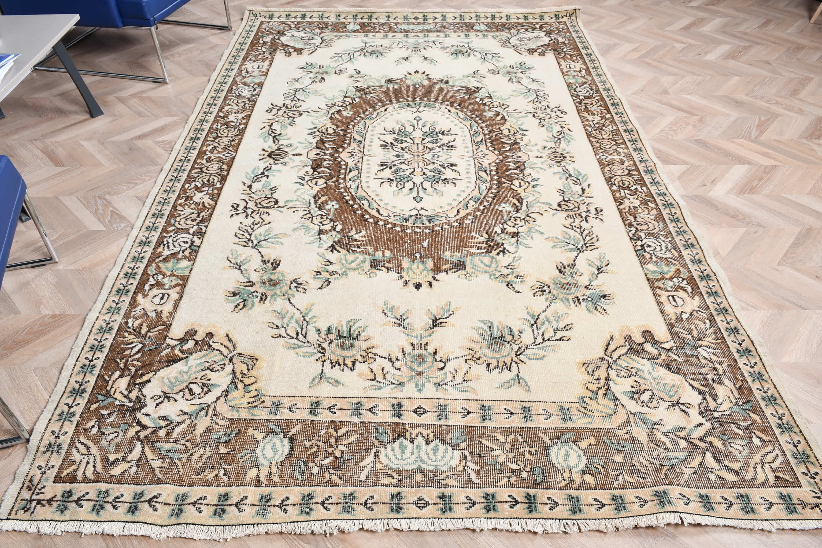 Salon Halı, Yemek odası Halı, Türk Halı, Antik Halı, Bej Antik Halı, Yemek odası Halı, 184x292 cm Salon Halı, Salon Halı, Yemek odası Halı