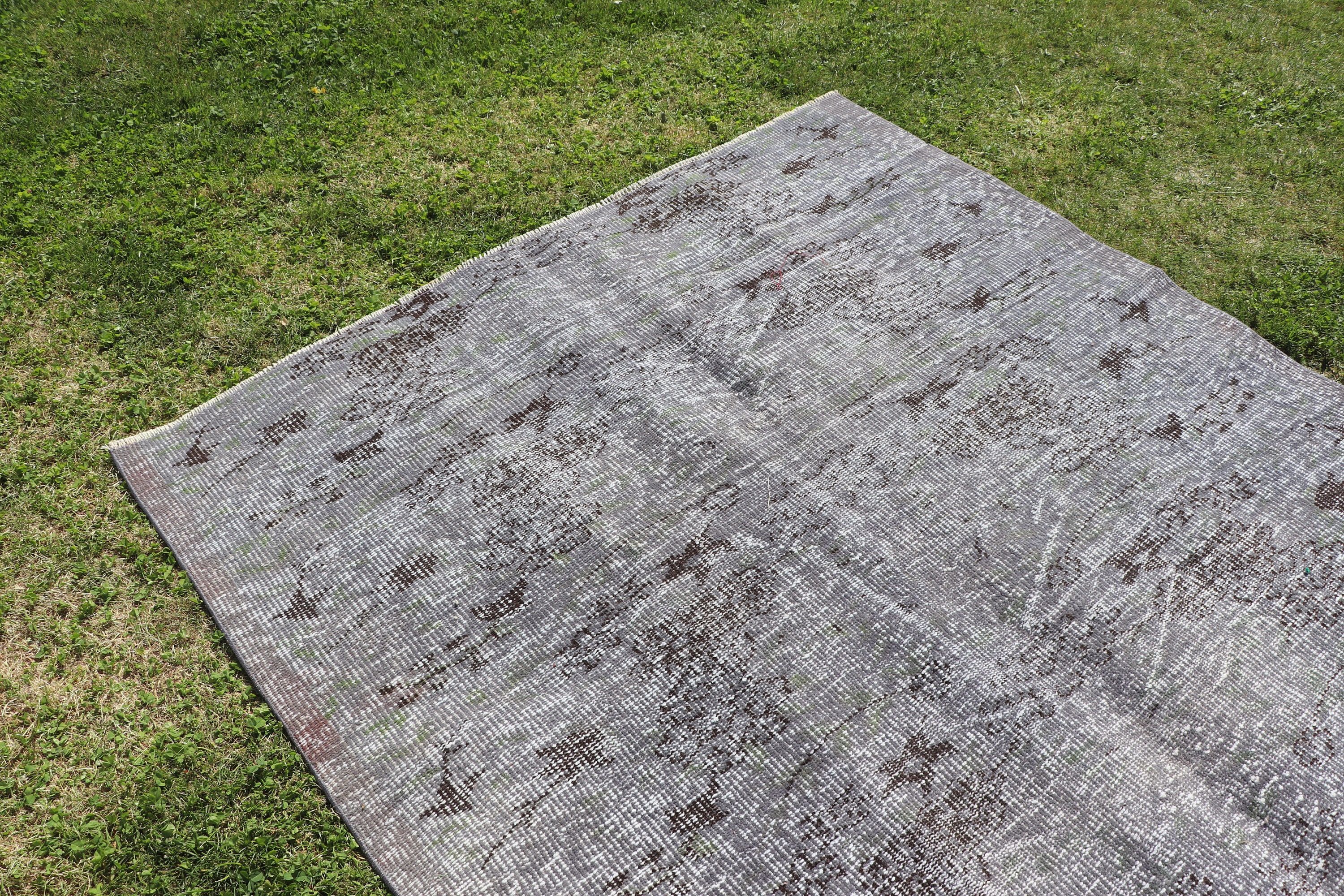 Wool Rugs, Geometric Rugs, Dining Room Rugs, Vintage Rug, Aztec Rug, Brown Cool Rugs, Large Boho Rugs, Turkish Rug, 5.2x8.7 ft Large Rug