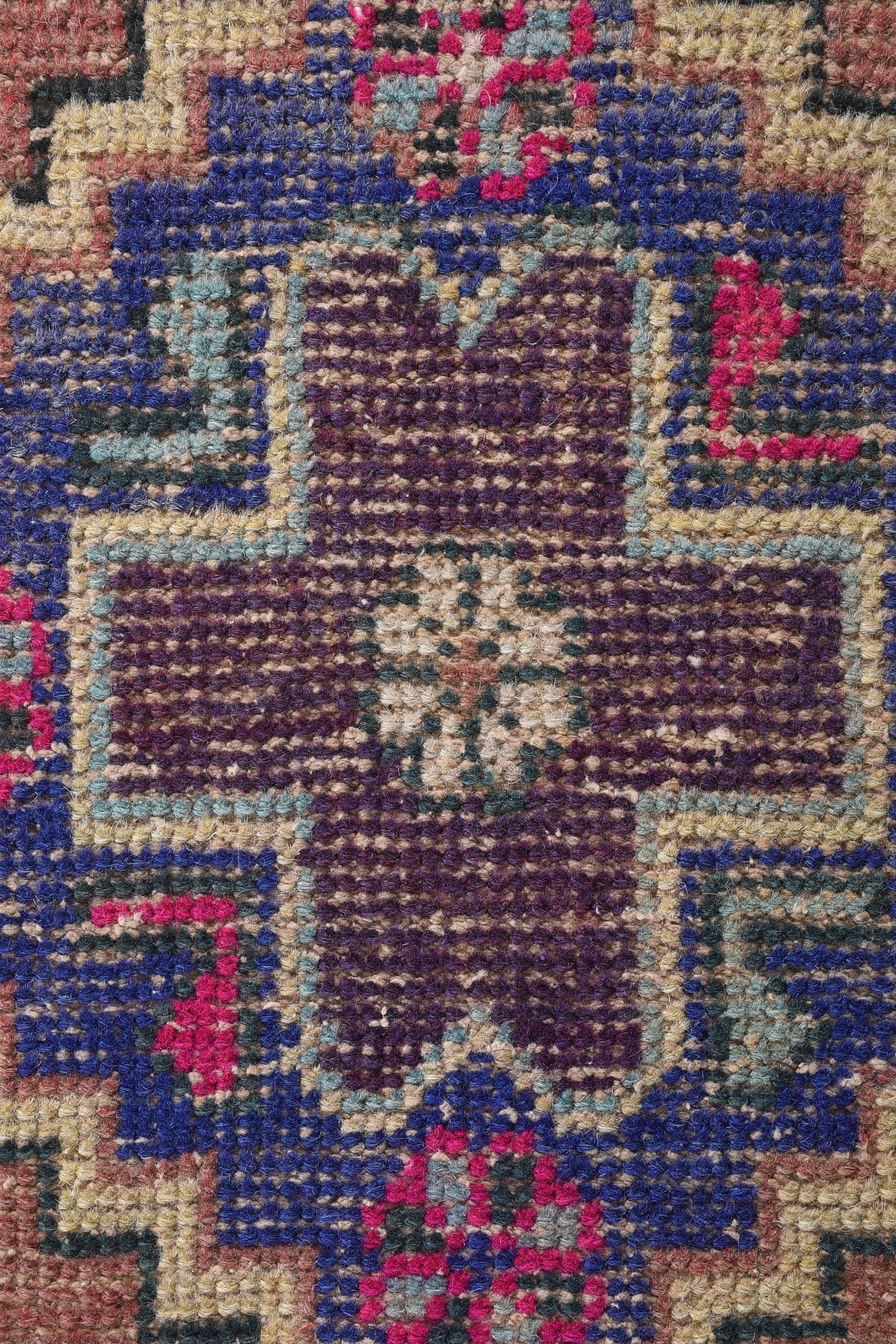 Home Decor Rugs, Turkish Rugs, 1.6x2.7 ft Small Rug, Door Mat Rugs, Vintage Rug, Brown Floor Rugs, Antique Rug, Bedroom Rugs, Handmade Rug