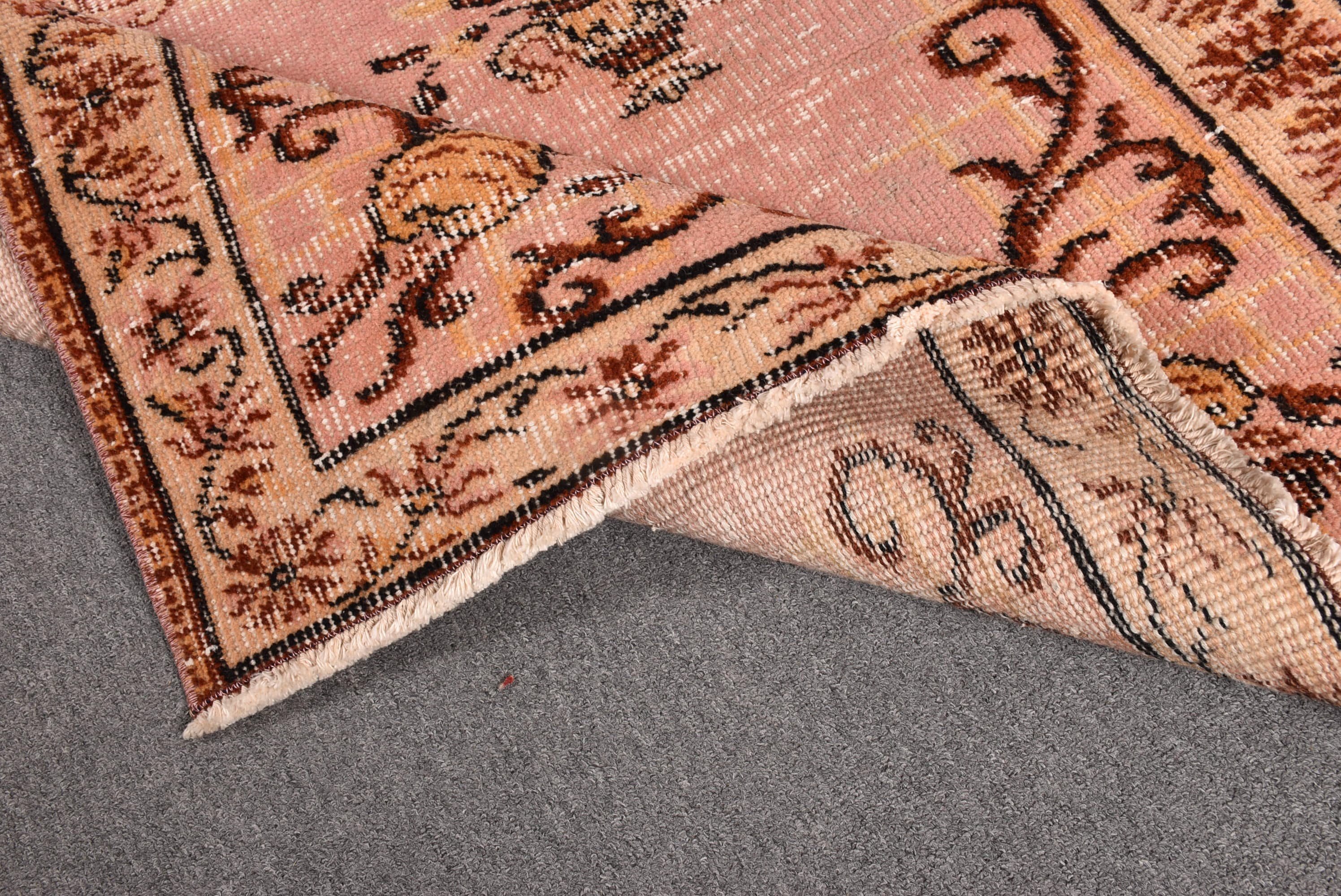 Pink Modern Rugs, Turkish Rugs, Luxury Rug, Moroccan Rugs, Kitchen Rugs, Vintage Rugs, Boho Rug, Vintage Accent Rugs, 3.6x6.3 ft Accent Rug