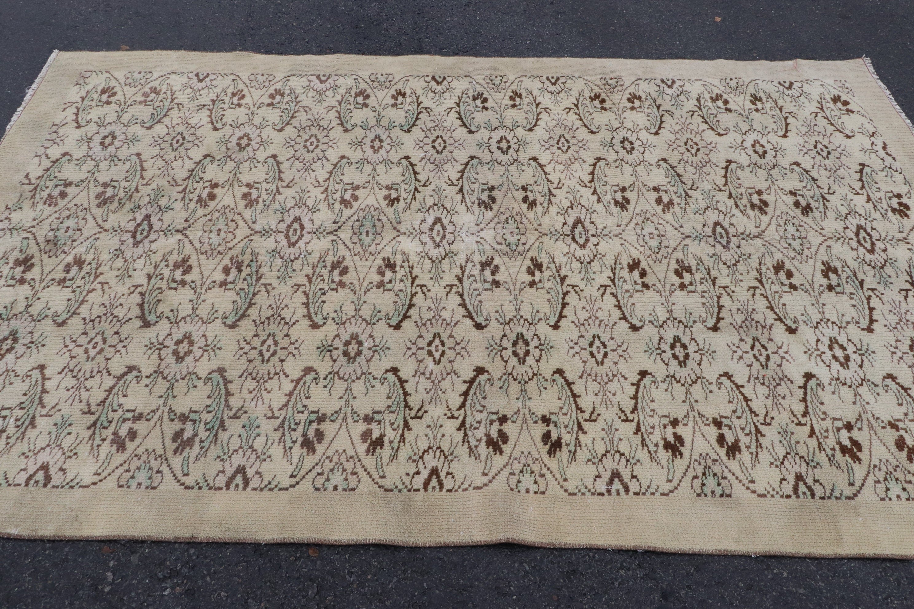 Yatak Odası Halıları, Kahverengi Mutfak Halısı, Vintage Halı, Salon Halısı, Yemek Odası Halıları, Fas Halısı, Türk Halısı, 5,7x9,2 ft Büyük Halı, Harika Halılar