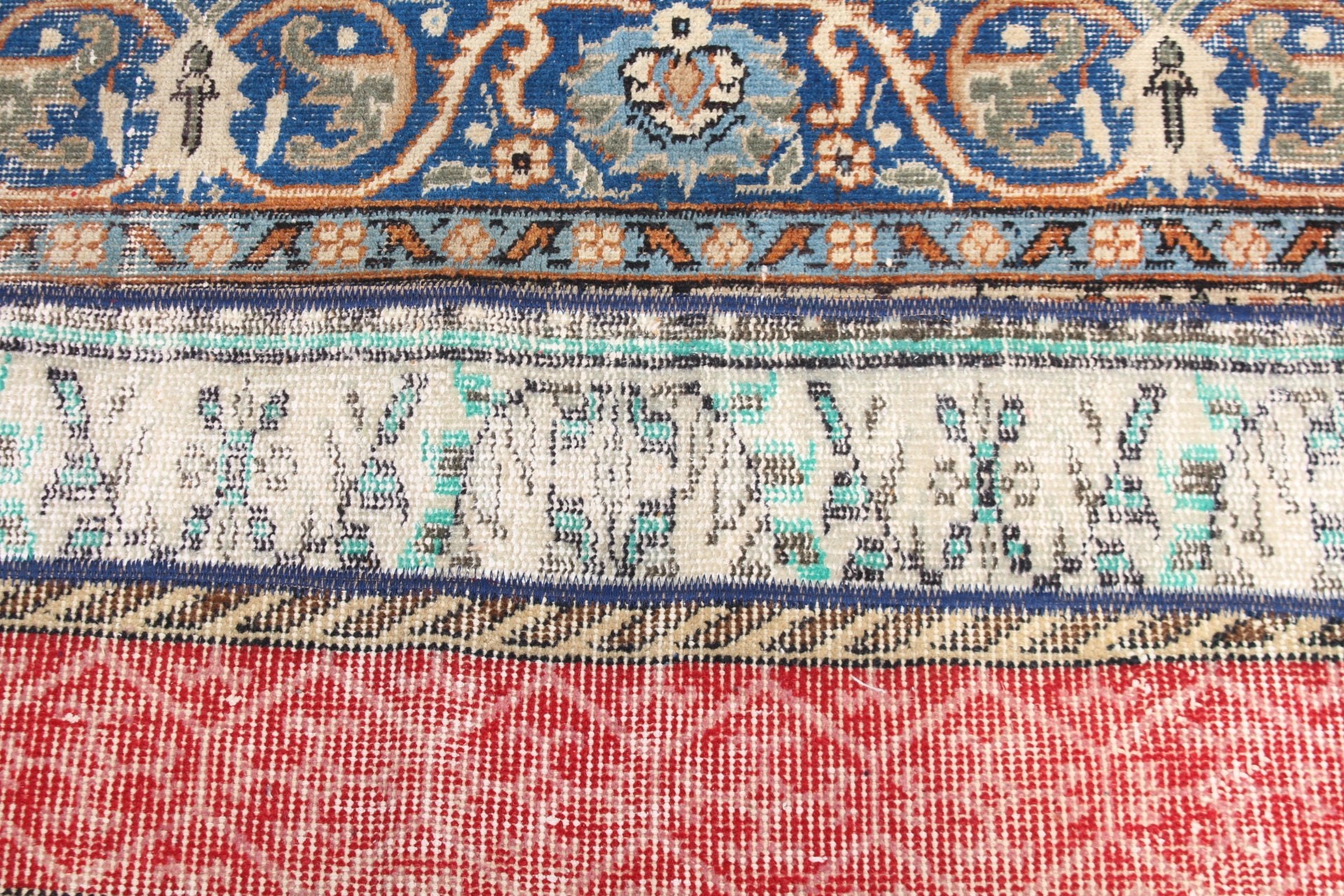 1.8x5.3 ft Runner Rug, Stair Rugs, Turkish Rug, Rugs for Hallway, Vintage Rug, Floor Rug, Blue Antique Rug, Corridor Rug, Antique Rug