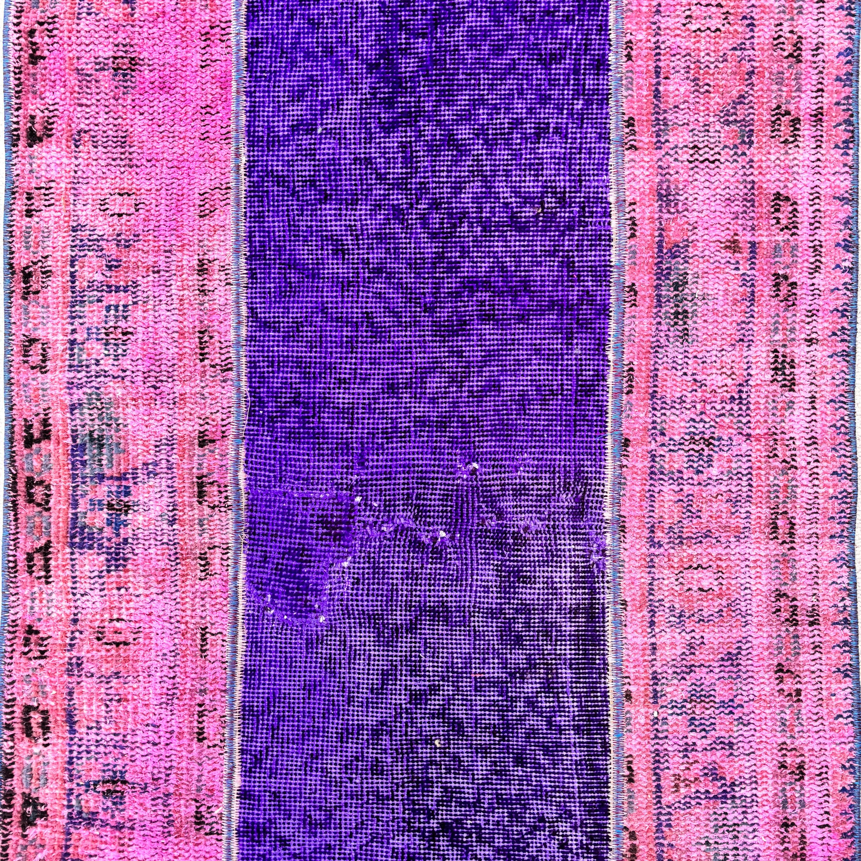 Pink Oriental Rugs, 2.1x3.9 ft Small Rugs, Turkish Rugs, Wool Rugs, Wall Hanging Rugs, Vintage Rug, Nursery Rugs, Boho Rug, Handwoven Rugs