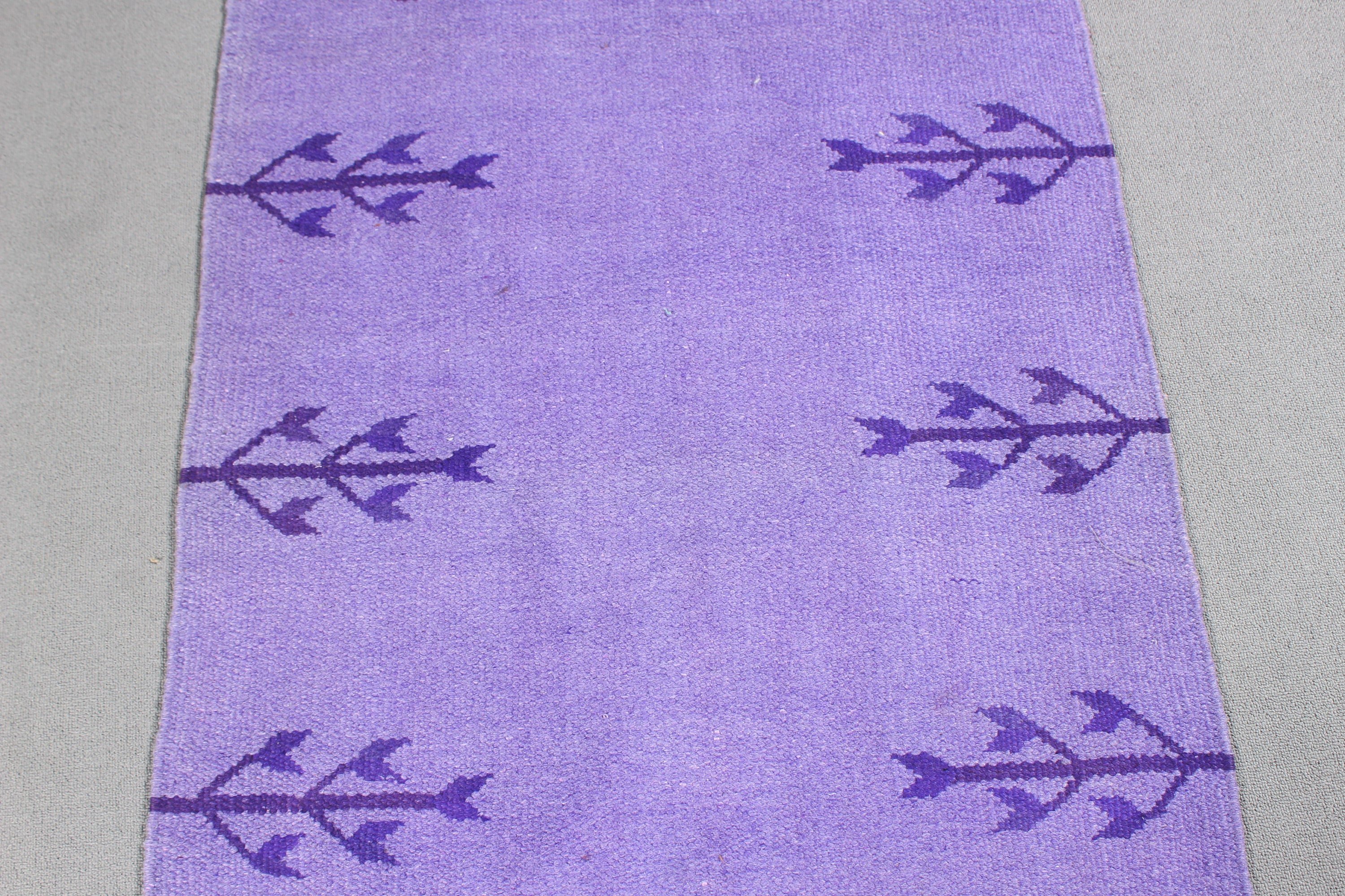 Turkish Rug, Oriental Rugs, Handwoven Rugs, 2.9x5.1 ft Small Rug, Neutral Rug, Kitchen Rugs, Purple Oriental Rug, Bathroom Rug, Vintage Rug