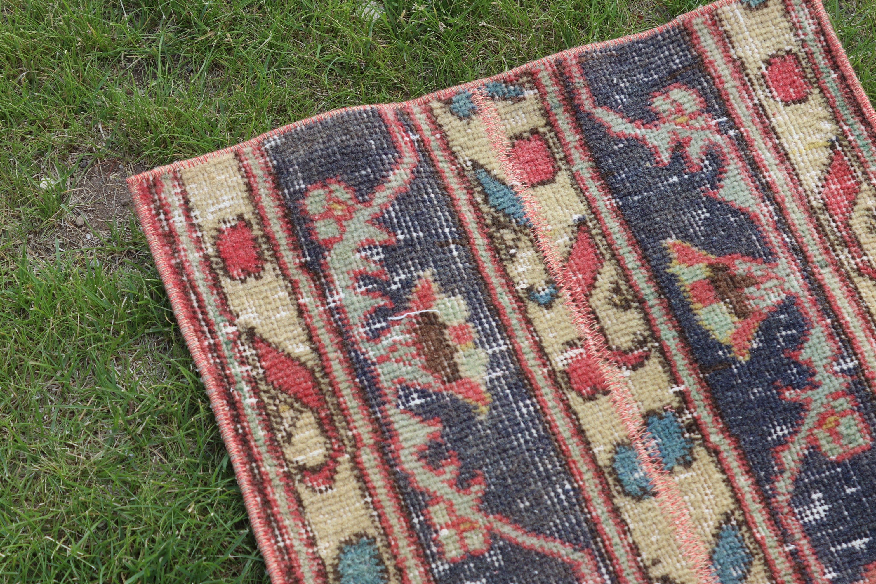 Türk Halısı, Vintage Halı, 1.6x10.7 ft Runner Halısı, Lüks Halılar, Ofis Halısı, Vintage Runner Halıları, Mutfak Halısı, Sarı Açıklama Halısı