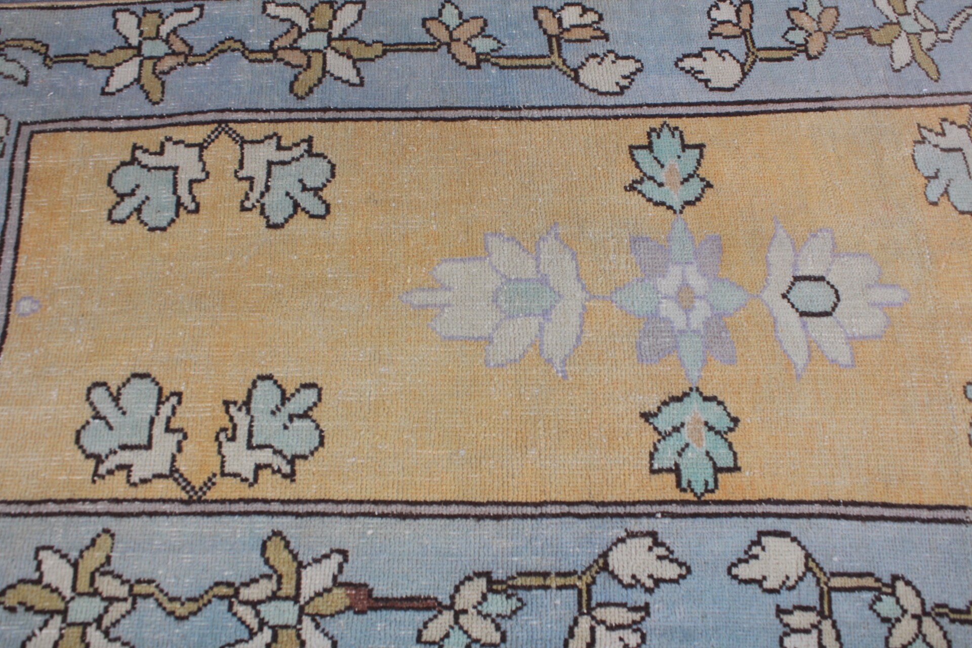 Giriş Halısı, Yün Halı, Mutfak Halıları, Mutfak Halısı, Vintage Halı, Fas Halısı, 3,1x6,2 ft Aksan Halısı, Türk Halısı, Mavi Anadolu Halıları