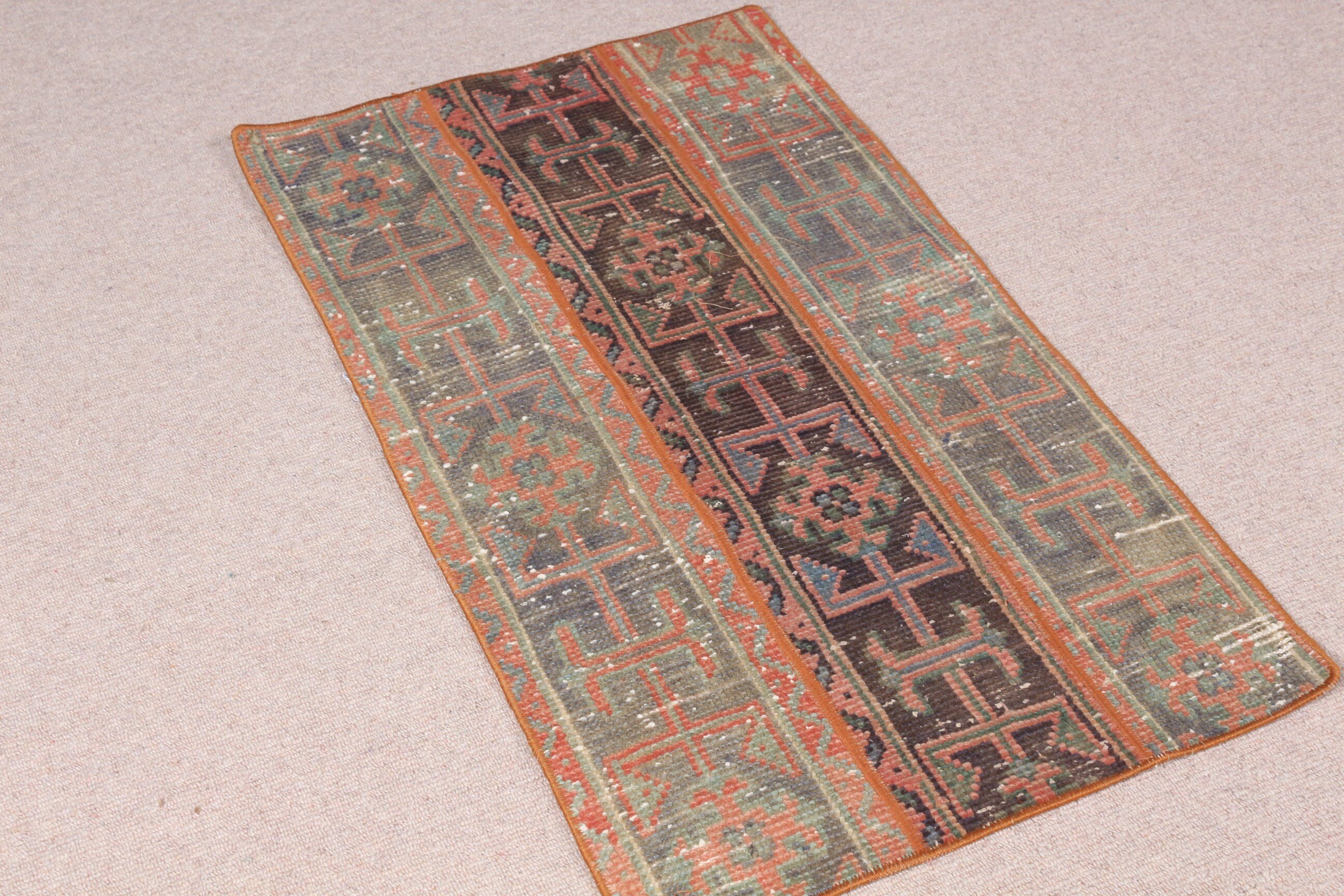 Vintage Decor Rug, Kitchen Rugs, Vintage Rugs, Brown Oushak Rug, Nursery Rug, Turkish Rug, Anatolian Rug, 1.8x3.2 ft Small Rugs, Wool Rug