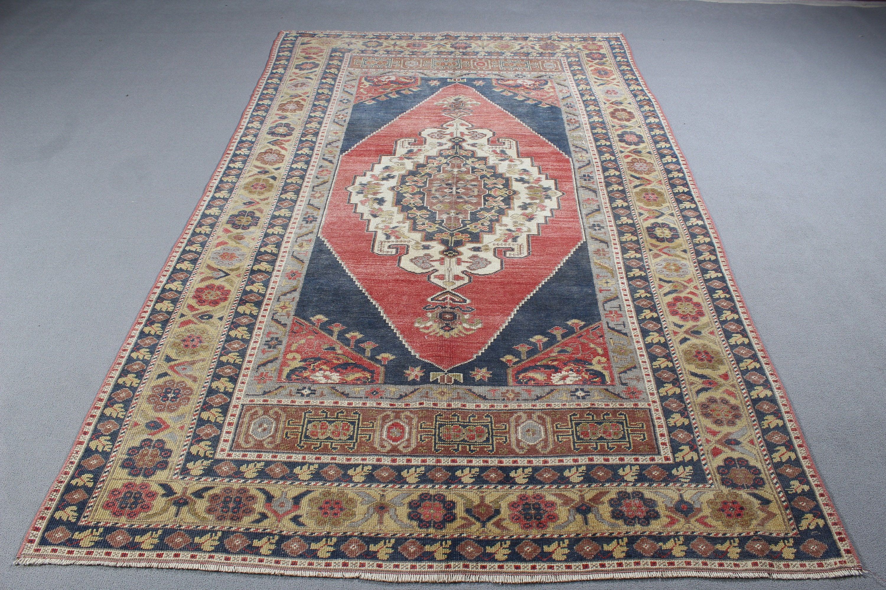 Yemek Odası Halıları, Türk Halıları, Ofis Halısı, Yatak Odası Halısı, Vintage Halı, 5.6x9.3 ft Büyük Halılar, Mavi Modern Halılar, Lüks Halılar, Ev Dekorasyonu Halıları