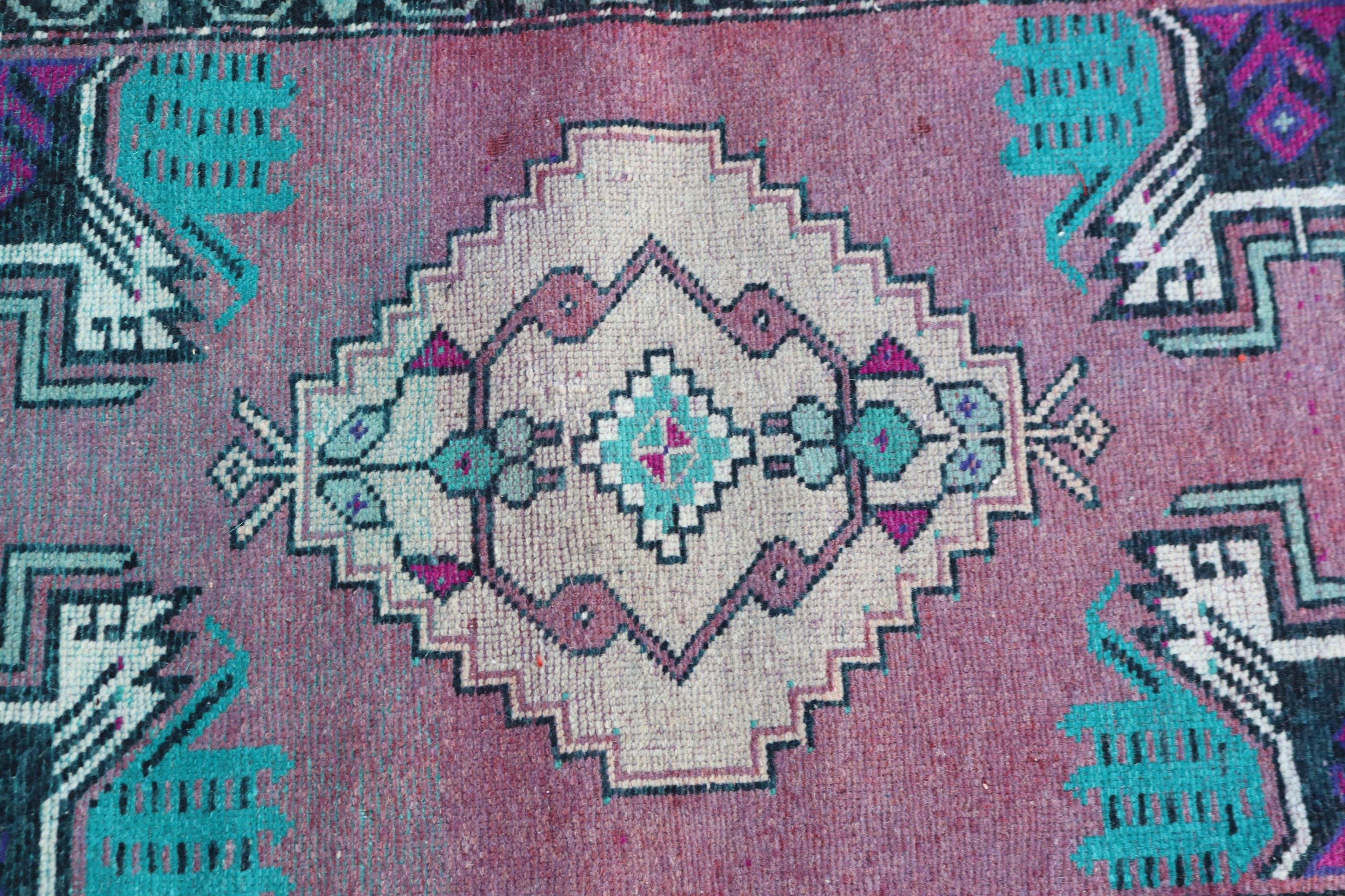 Decorative Rugs, Purple Antique Rug, Boho Rug, Wall Hanging Rugs, Bath Rugs, Oushak Rugs, Vintage Rugs, 1.6x3.3 ft Small Rugs, Turkish Rugs