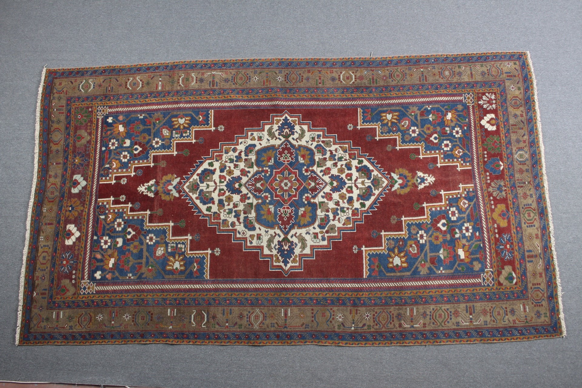 Salon Halısı, Yatak Odası Halıları, Yatak Odası Halıları, 5.8x10.3 ft Büyük Halılar, Türk Halısı, Anadolu Halısı, Fas Halısı, Vintage Halılar, Kırmızı Yün Halı