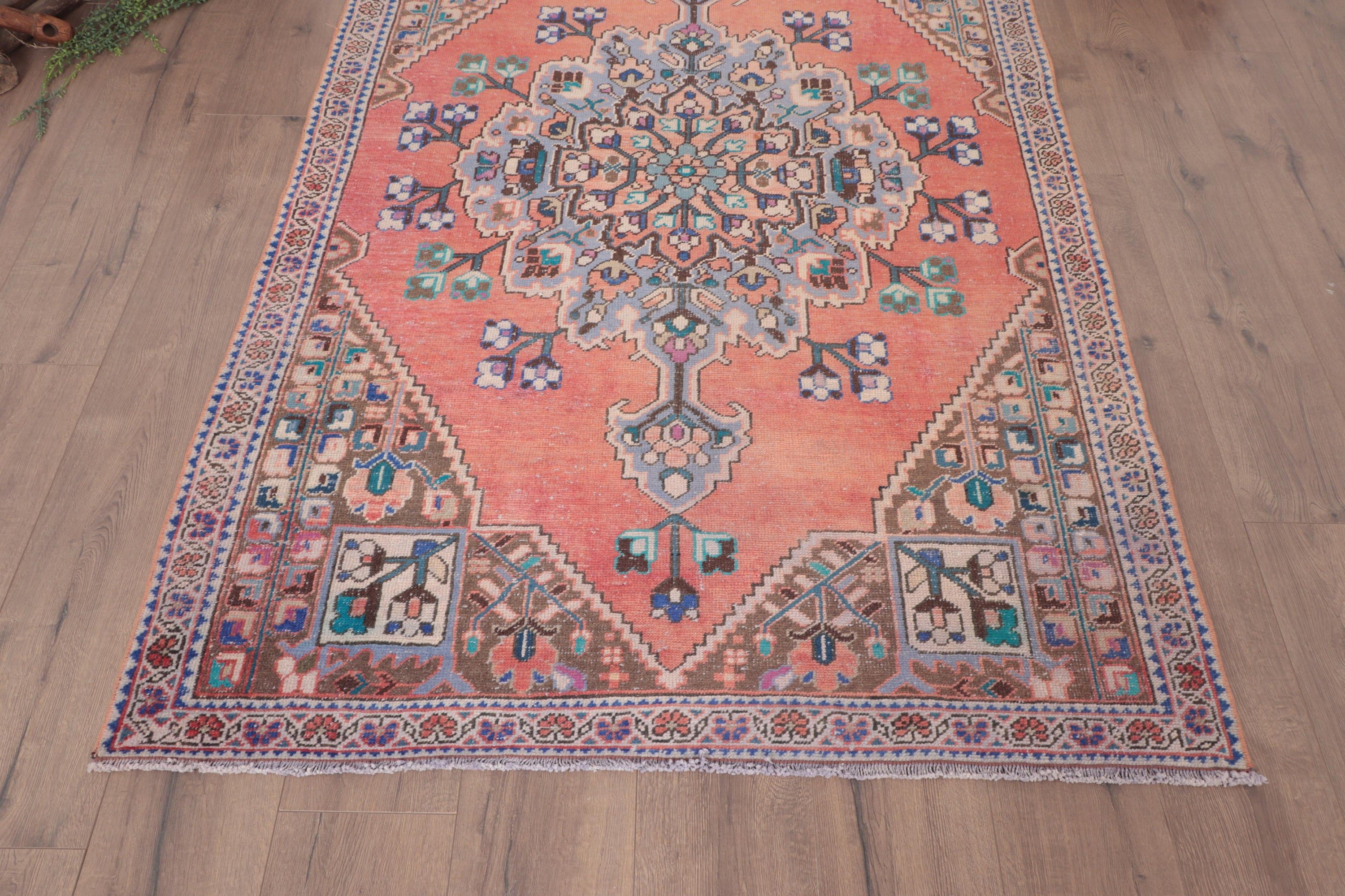 Düz Dokuma Halılar, Türk Halısı, 4.2x6.2 ft Alan Halısı, Kırmızı Fas Halısı, Yemek Odası Halıları, Vintage Halılar, Oryantal Halılar, Mutfak Halısı, Yer Halıları