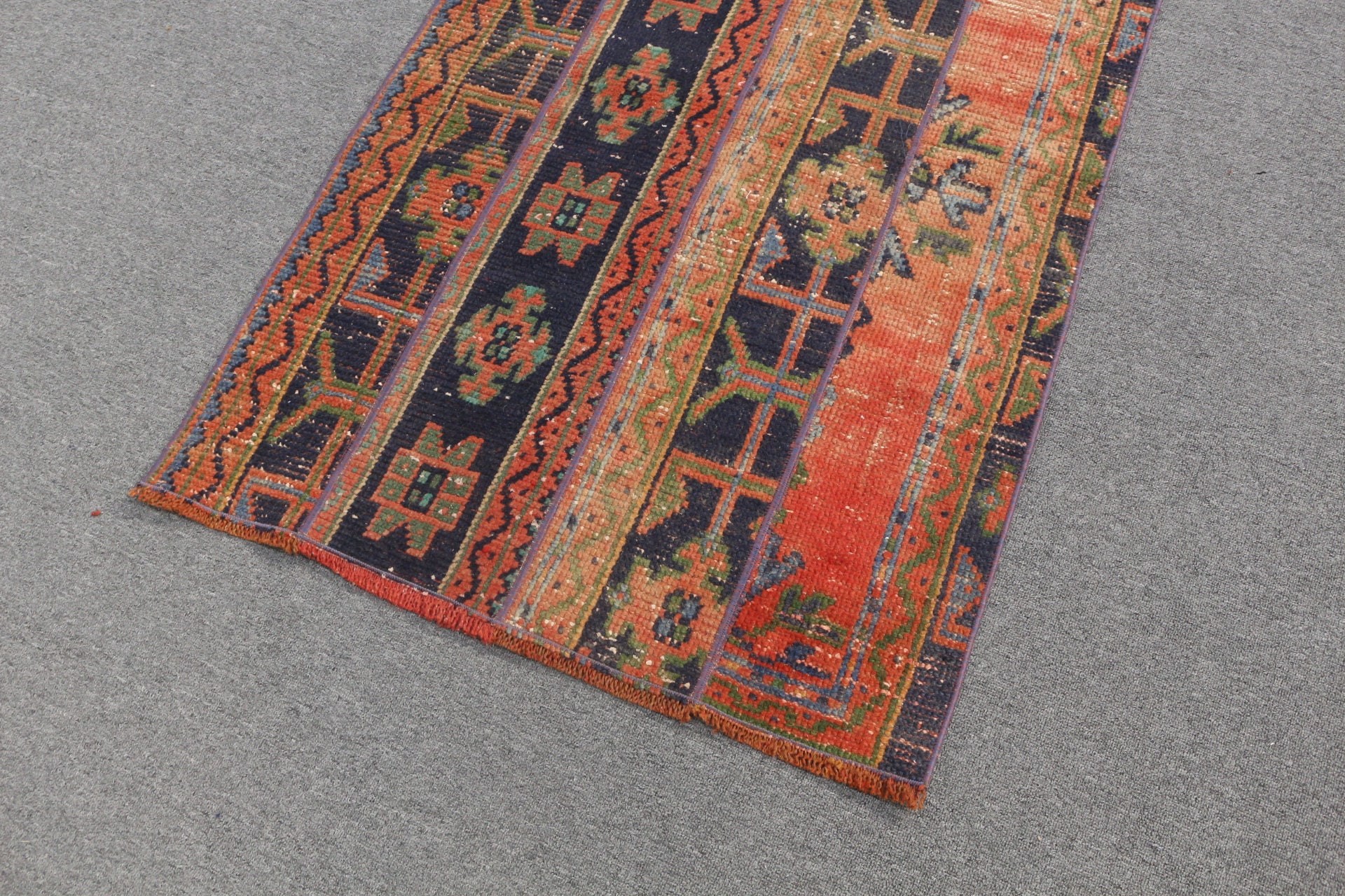 Orange Cool Rug, Rugs for Bathroom, Vintage Rug, Nursery Rugs, Car Mat Rug, Turkish Rug, Cool Rugs, 2.7x3.9 ft Small Rug, Oriental Rugs