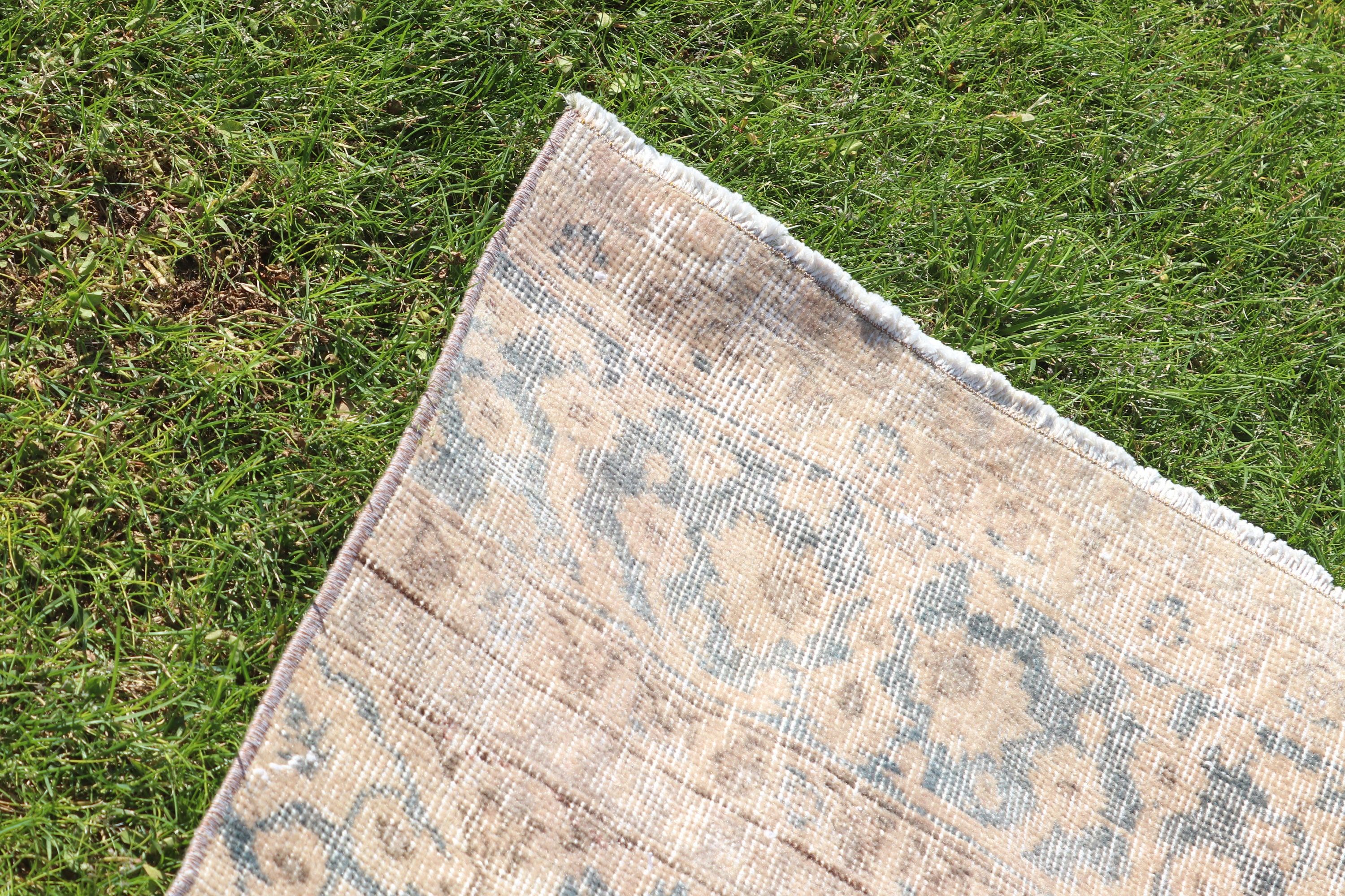 Kitchen Rug, Vintage Rugs, Large Vintage Rugs, Turkish Rugs, Large Boho Rug, Floor Rug, 4.4x9.9 ft Large Rugs, Beige Statement Rug